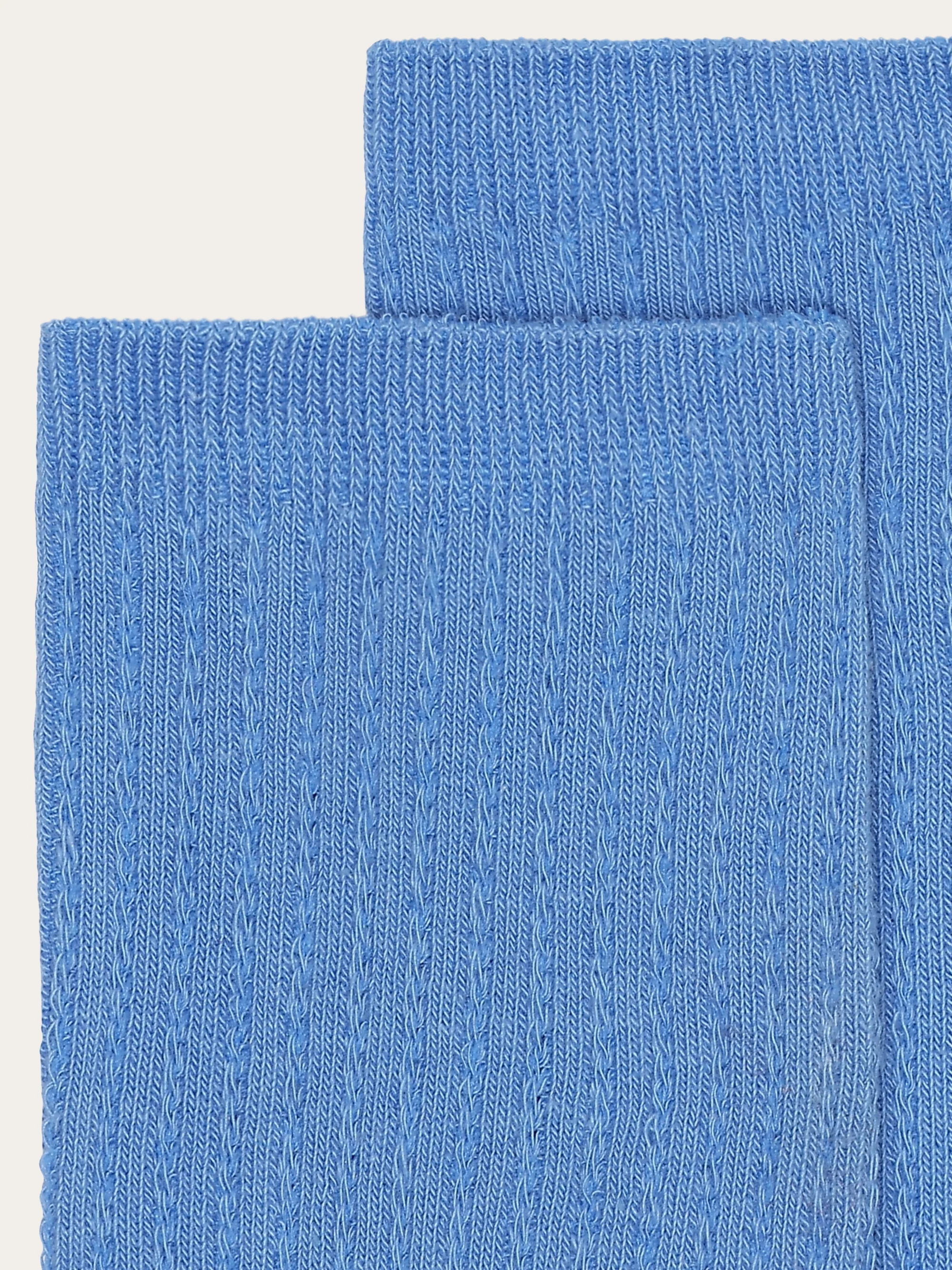 1-pack Cable structure socks - GOTS/Vegan - Glacier Lake - Image 2