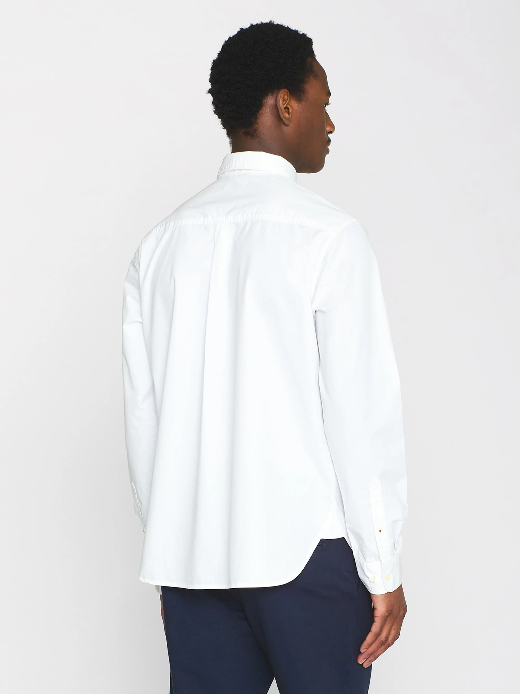 ALF regular crispy cotton shirt - GOTS/Vegan - Bright White - Image 3