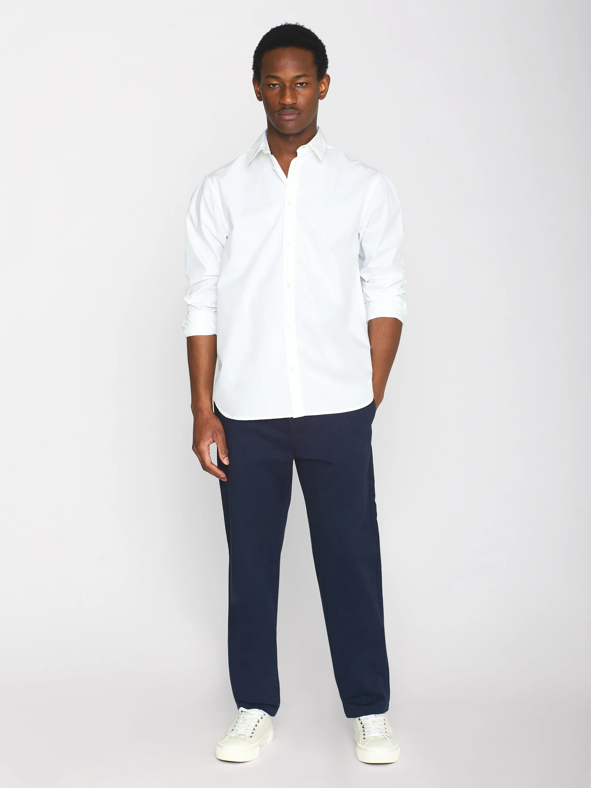ALF regular crispy cotton shirt - GOTS/Vegan - Bright White - Image 4