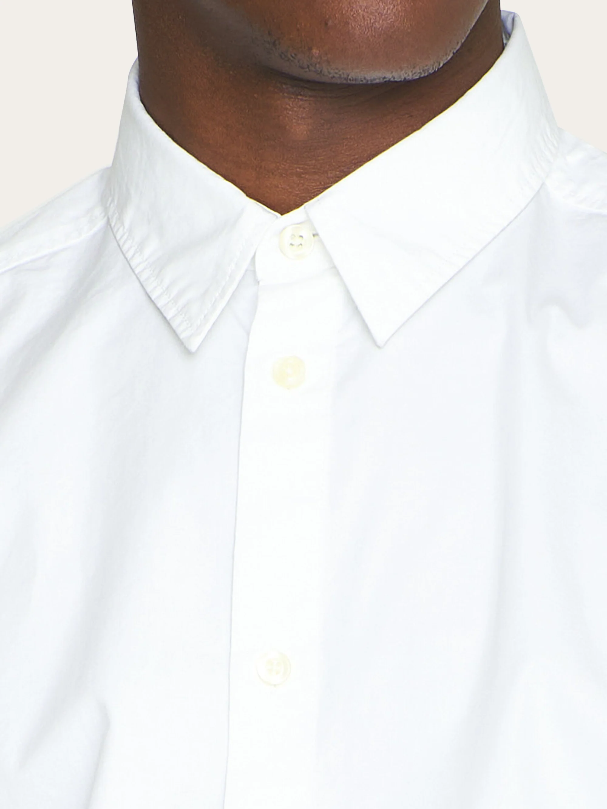 ALF regular crispy cotton shirt - GOTS/Vegan - Bright White - Image 5