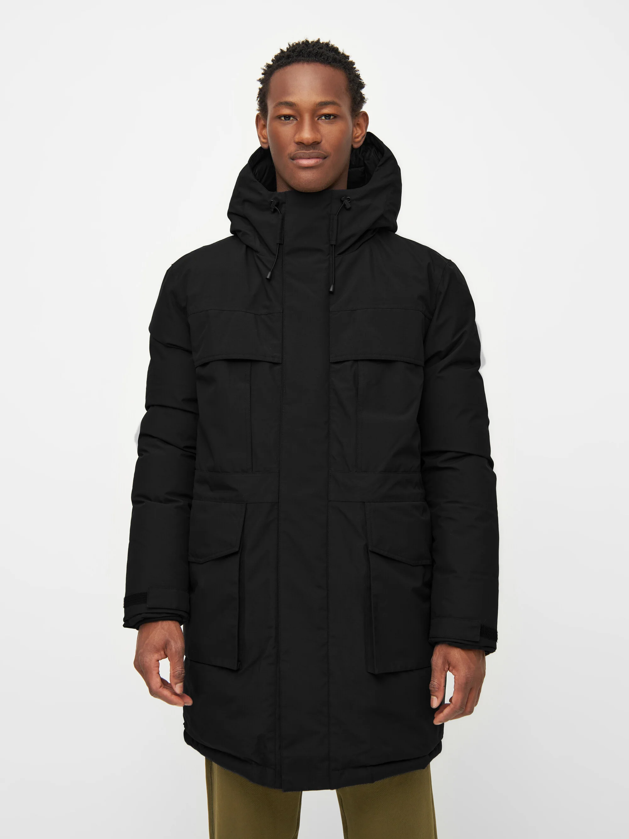 APEX CANVAS™ long padded coat - Black Jet - Image 2