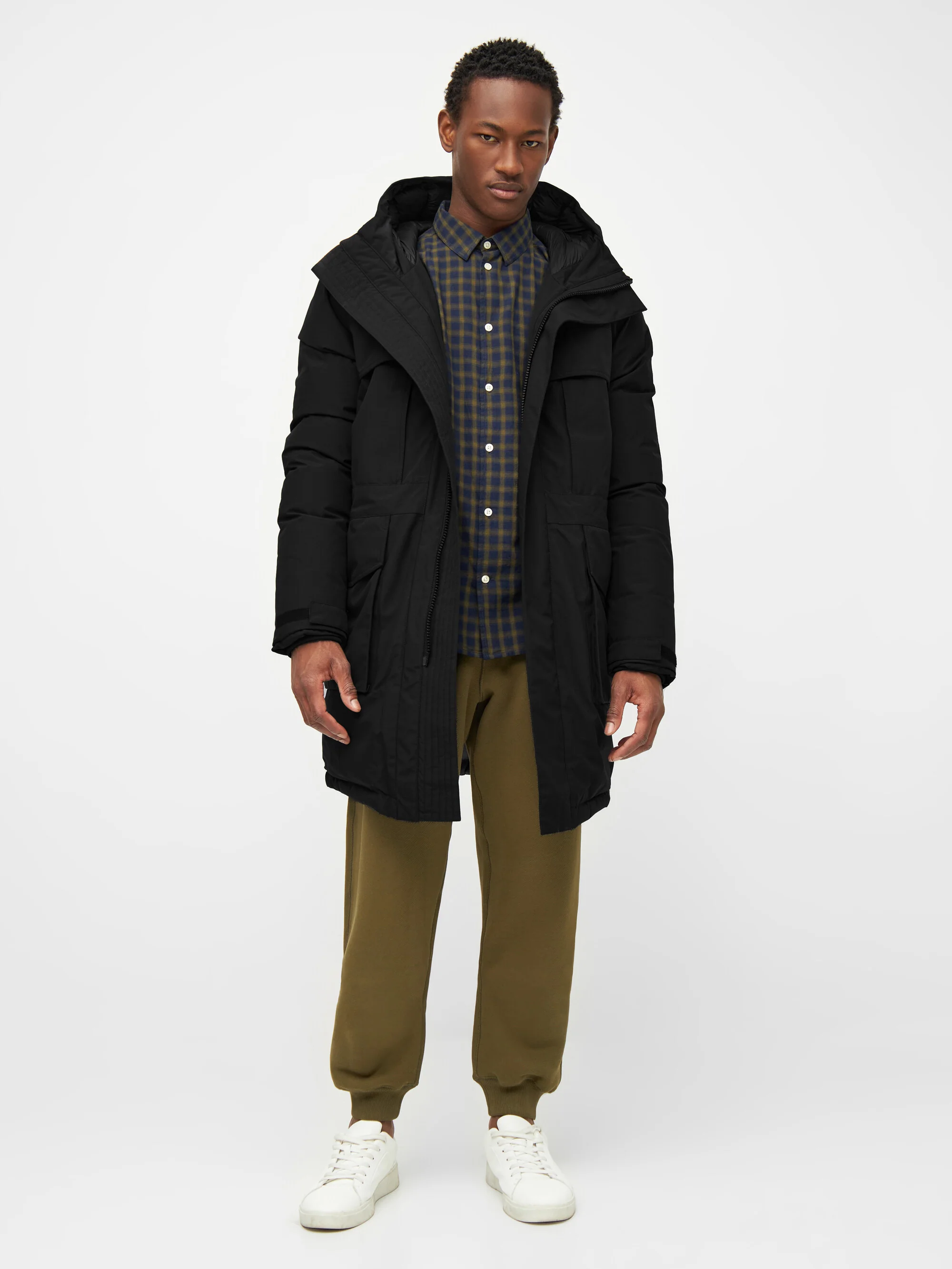 APEX CANVAS™ long padded coat - Black Jet - Image 4