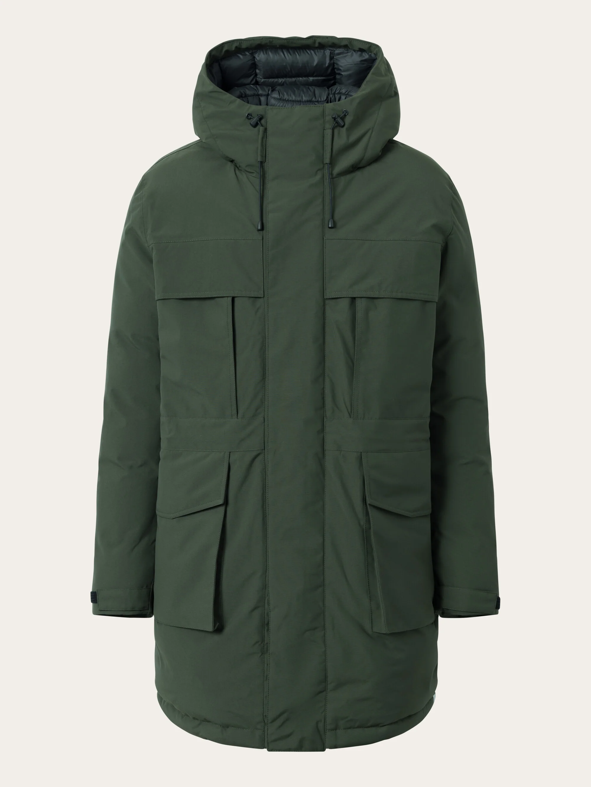 APEX CANVAS™ long padded coat - Forest Night