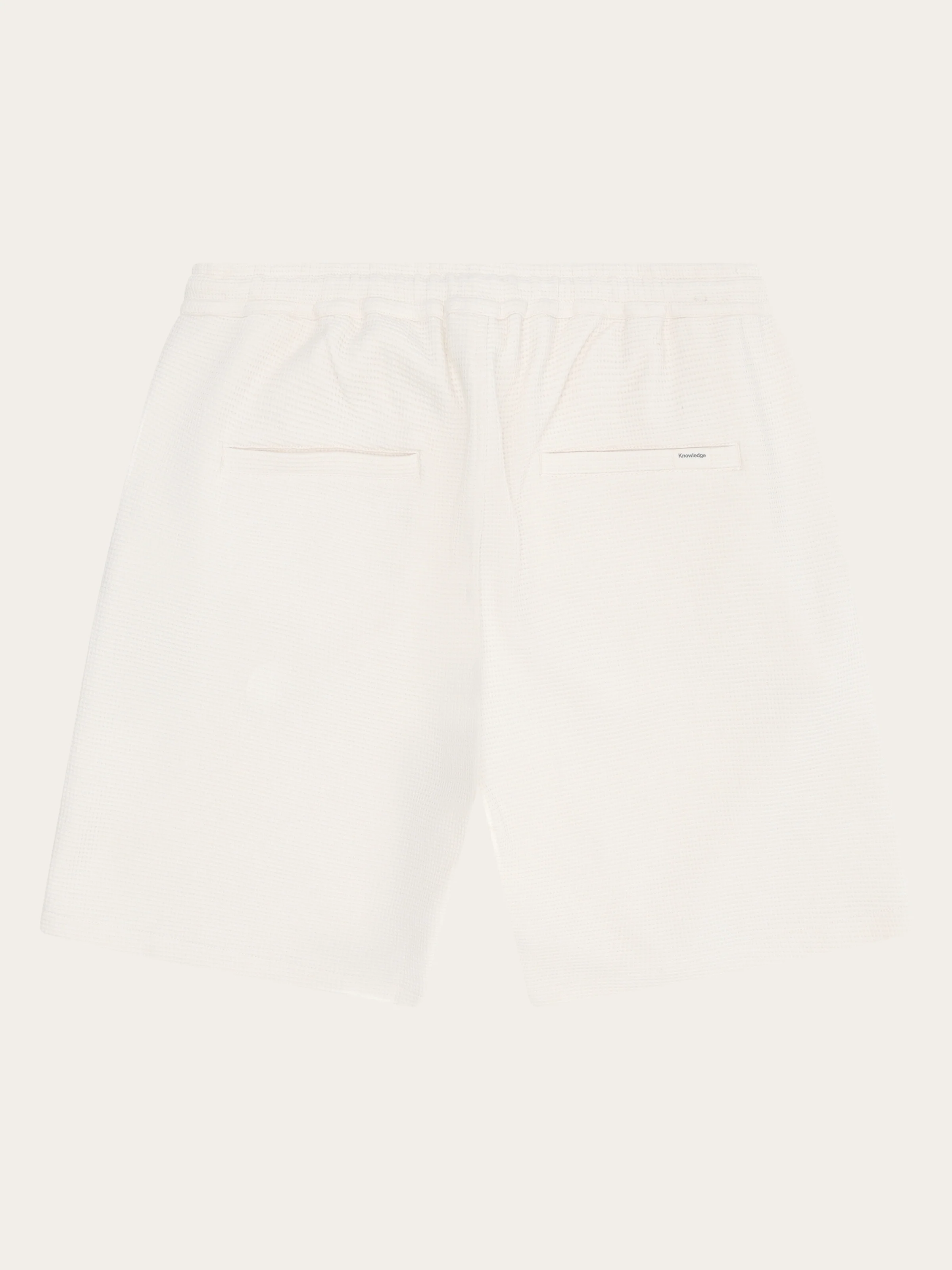Ash comfort waffle shorts - Egret - Image 3