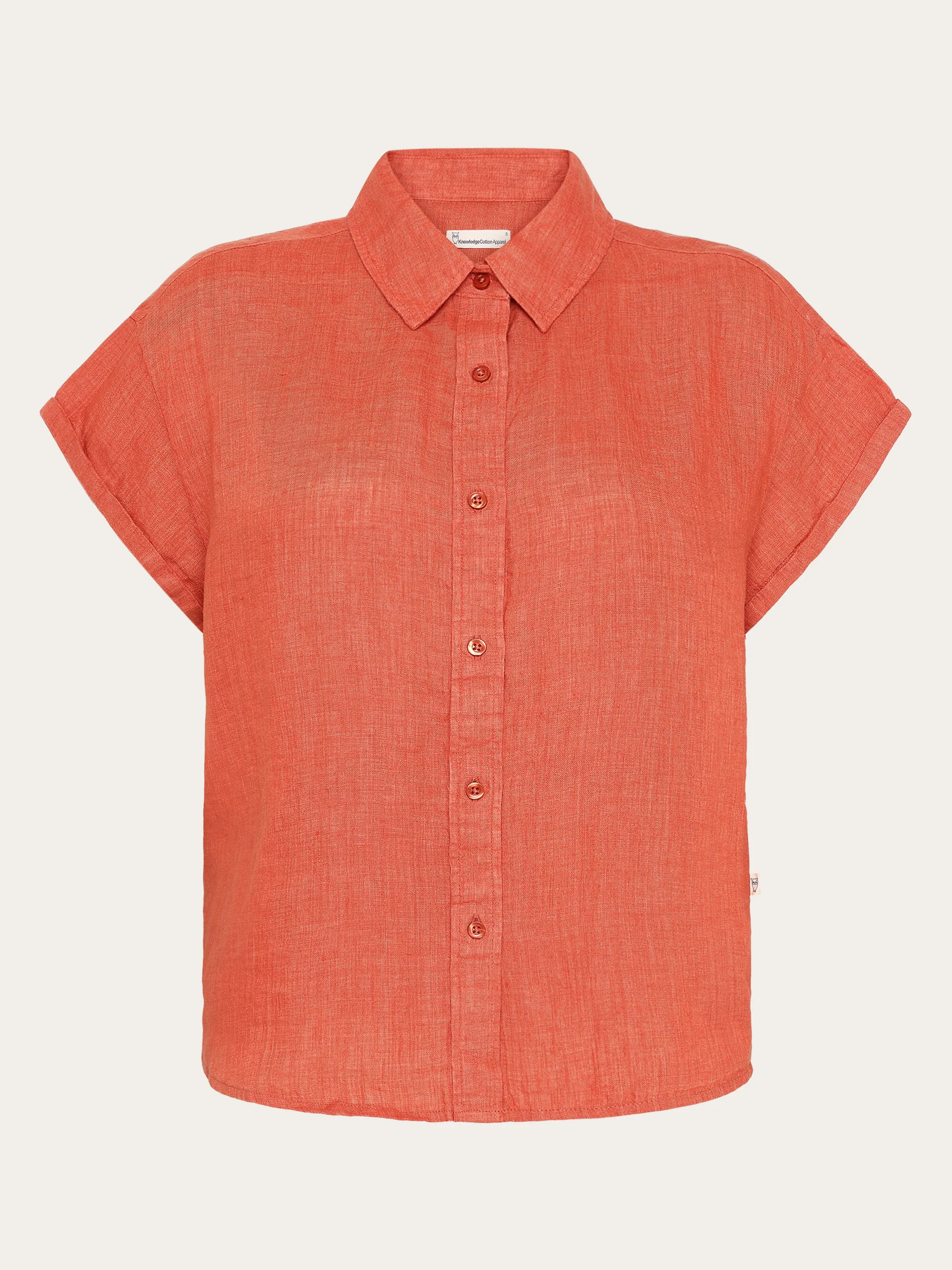 ASTER fold up short sleeve linen shirt - Langoustino