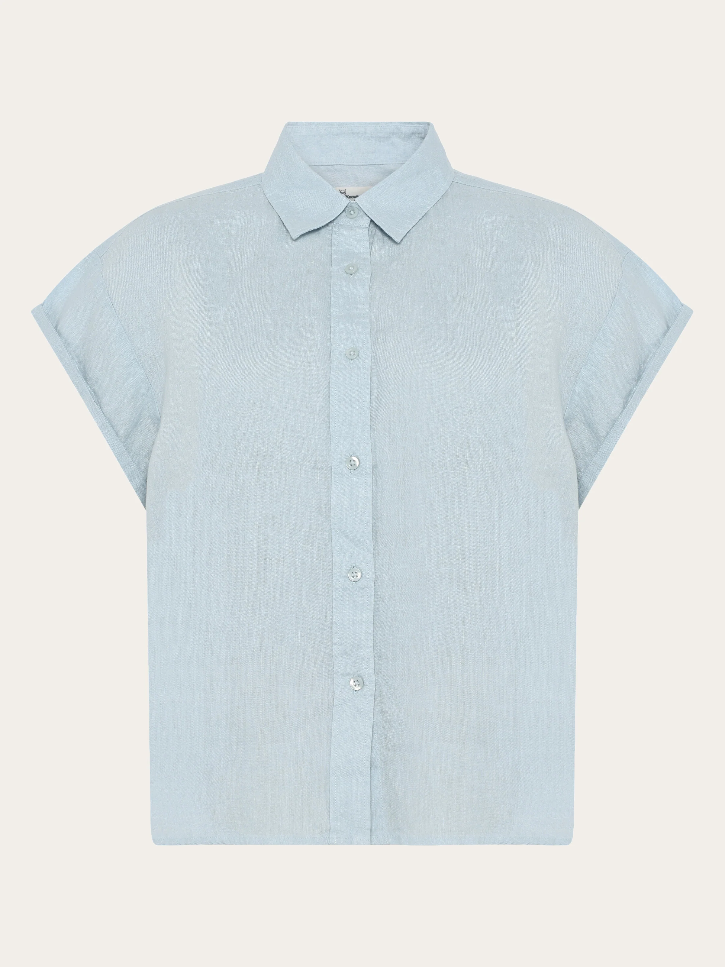 ASTER fold up short sleeve linen shirt - Skyway
