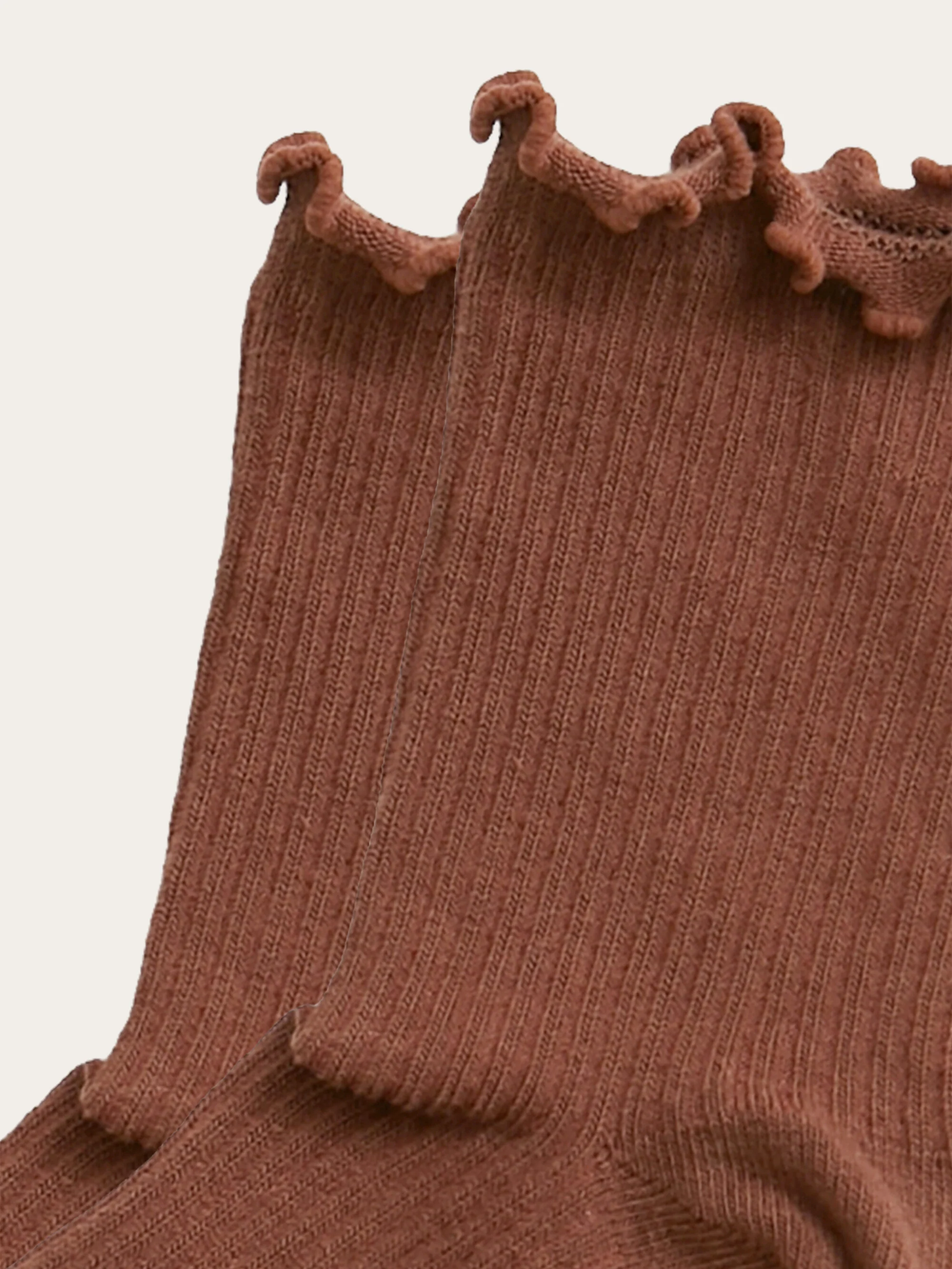 Babylock edge rib socks - GOTS/Vegan - Tiramisu - Image 2