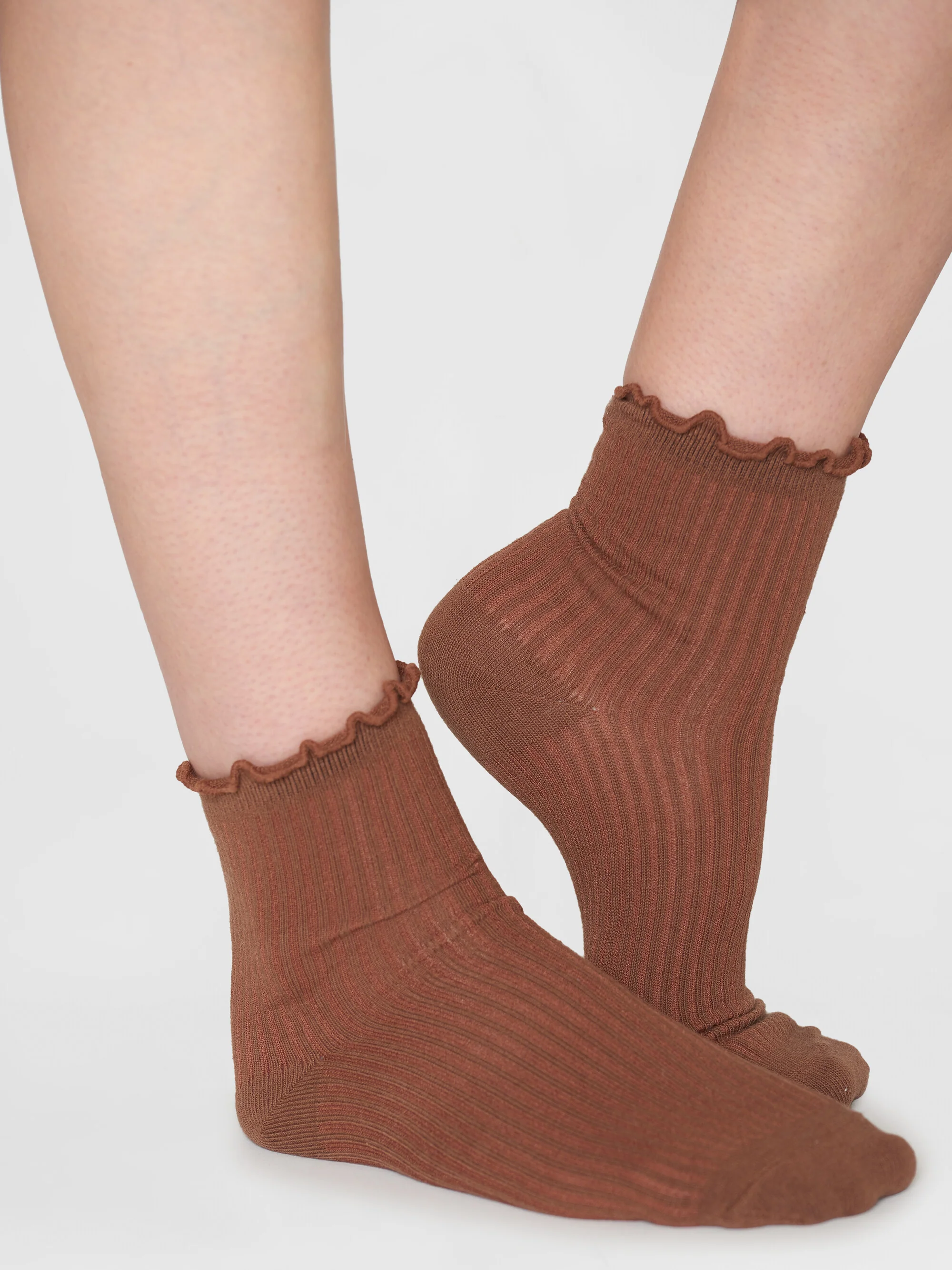 Babylock edge rib socks - GOTS/Vegan - Tiramisu - Image 3
