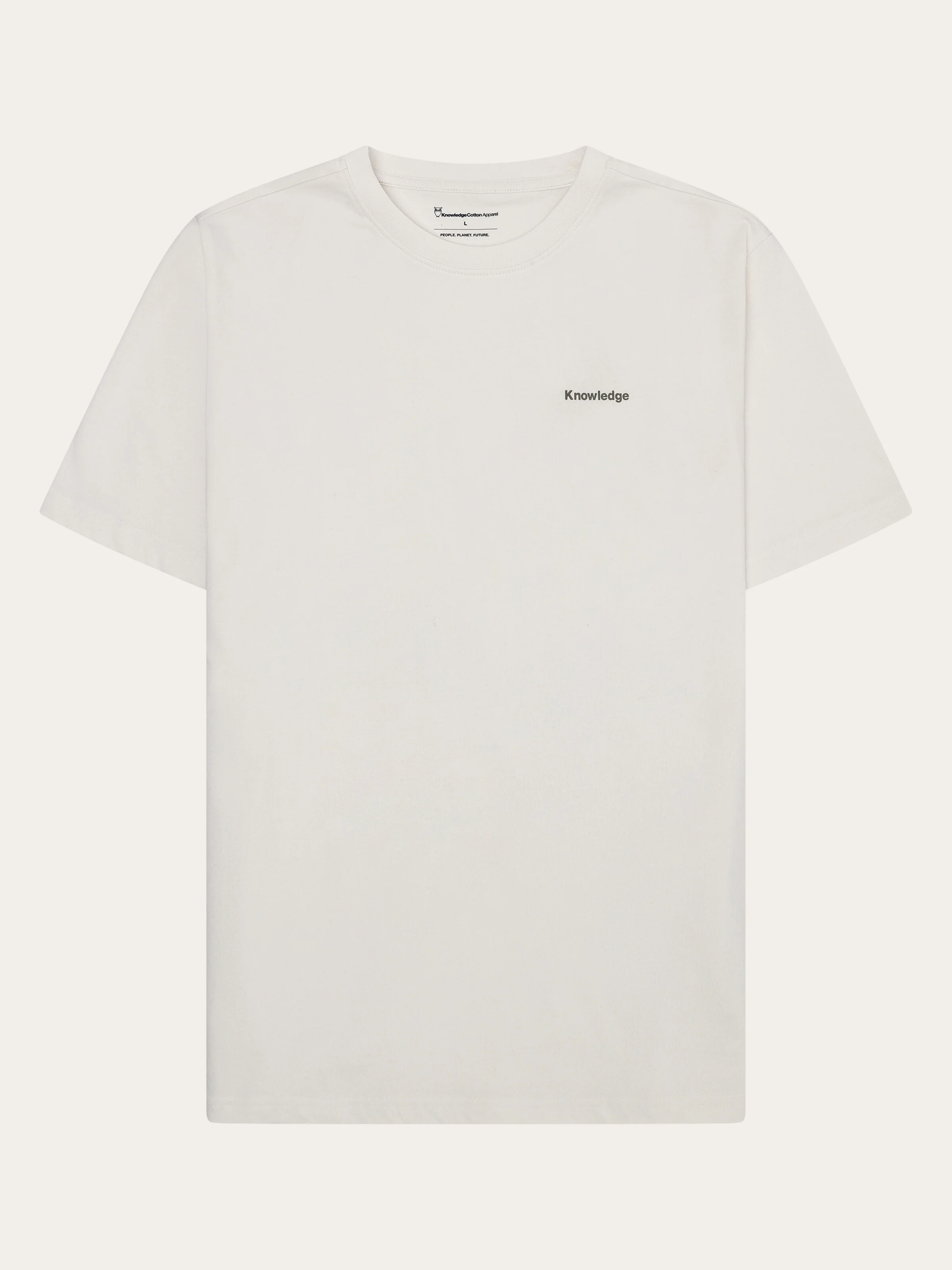 Back print t-shirt - Egret