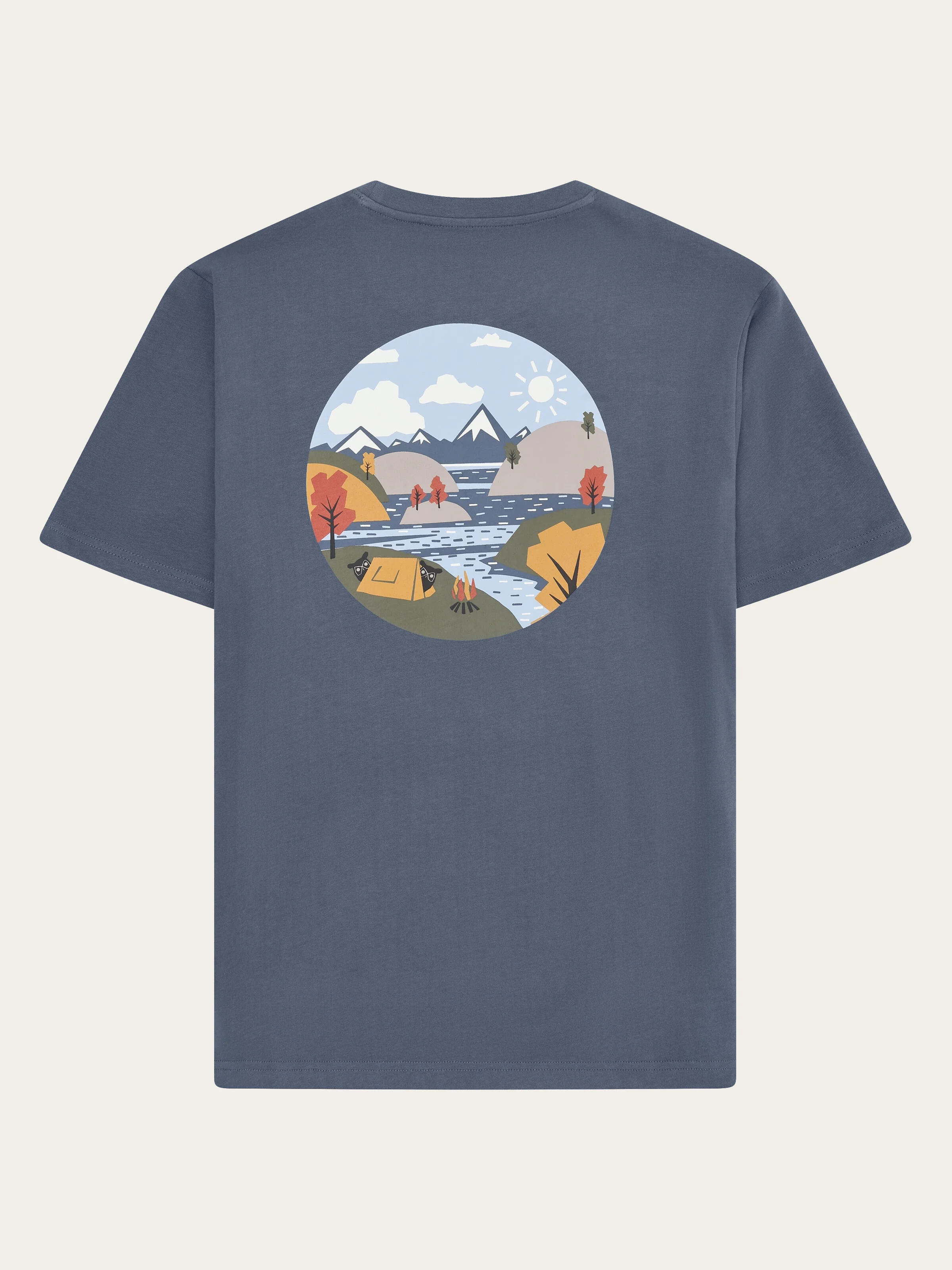 Back print t-shirt - Vintage Indigo - Image 2
