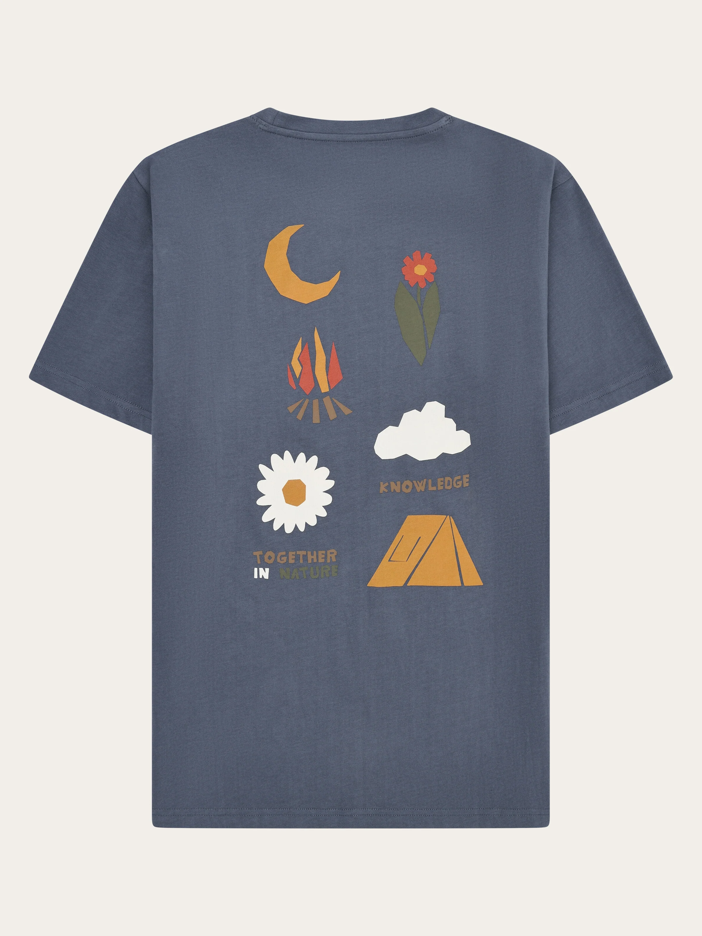 Back print t-shirt - Vintage Indigo - Image 2