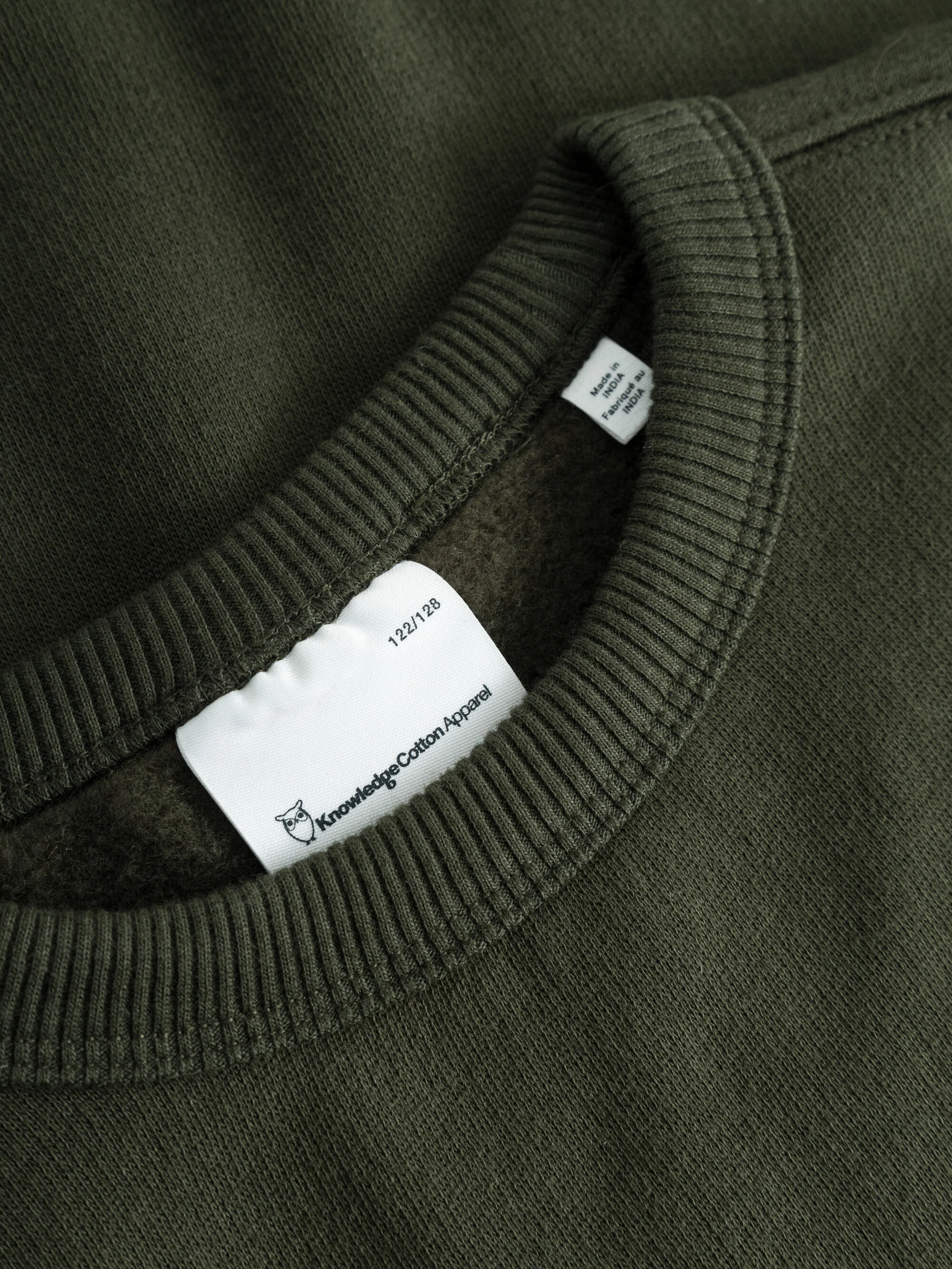 Badge crew neck sweat - Forest Night - Image 3