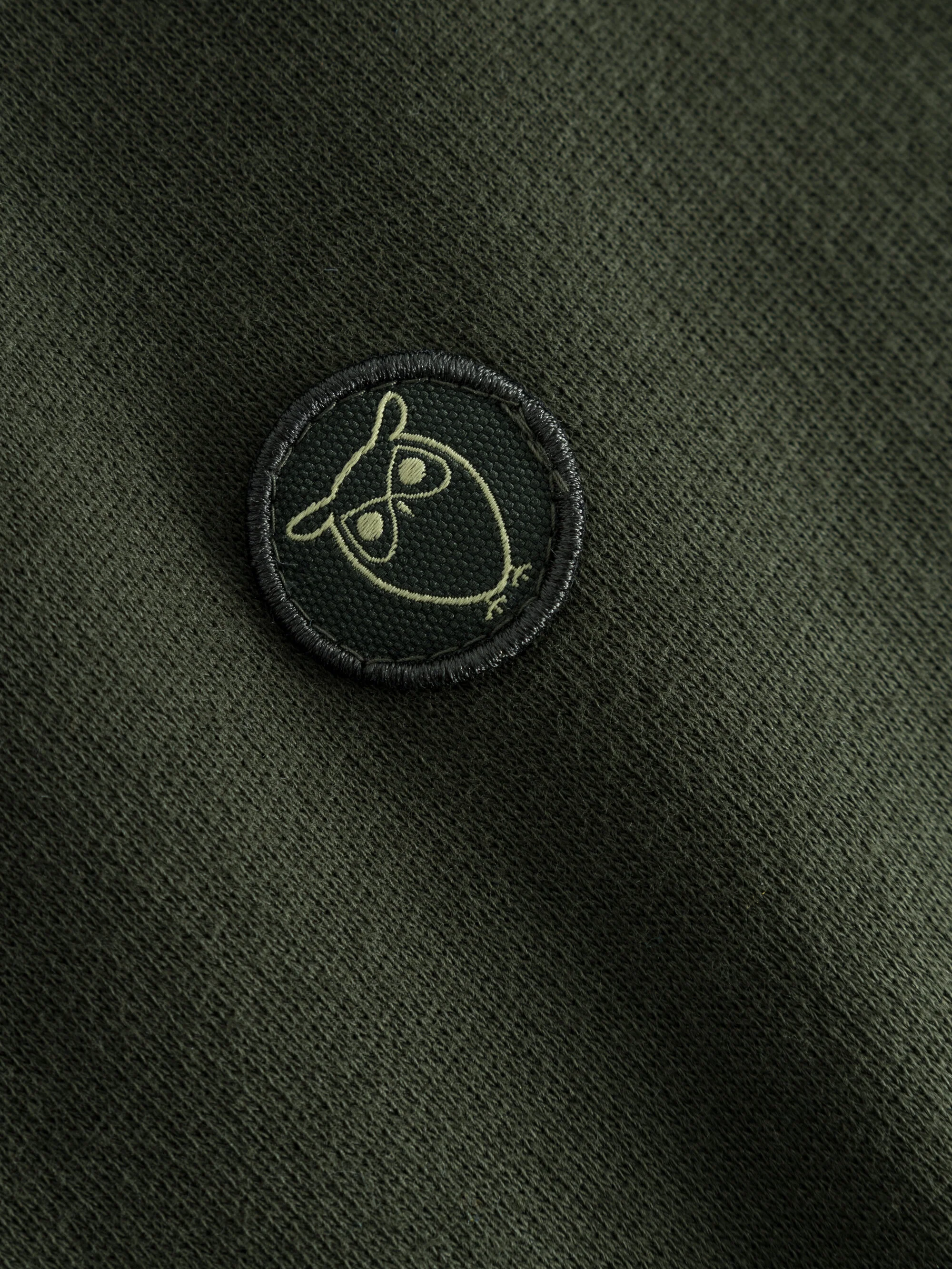 Badge crew neck sweat - Forest Night - Image 4
