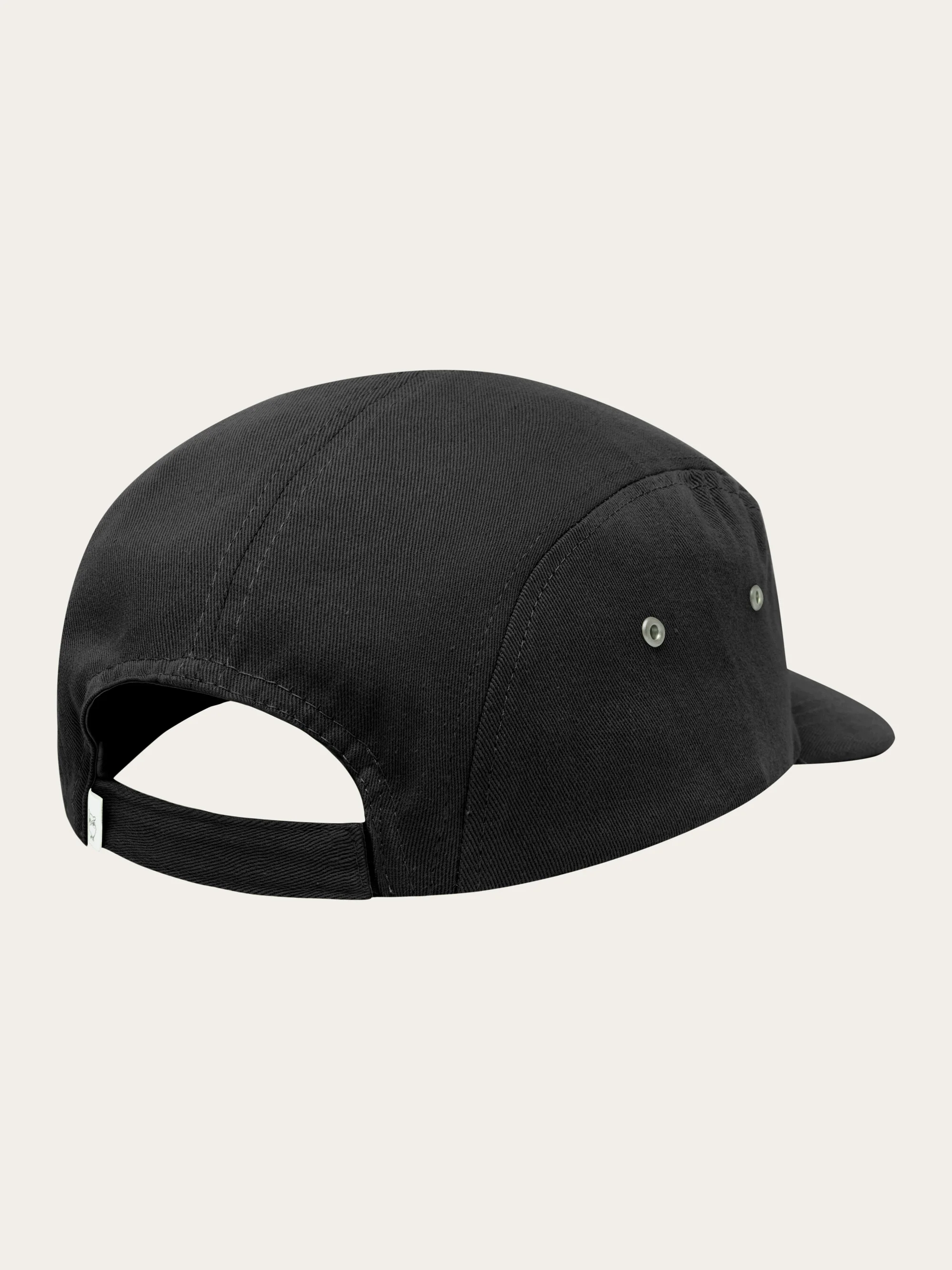 Barckley cap with badge - Black Jet - Image 3
