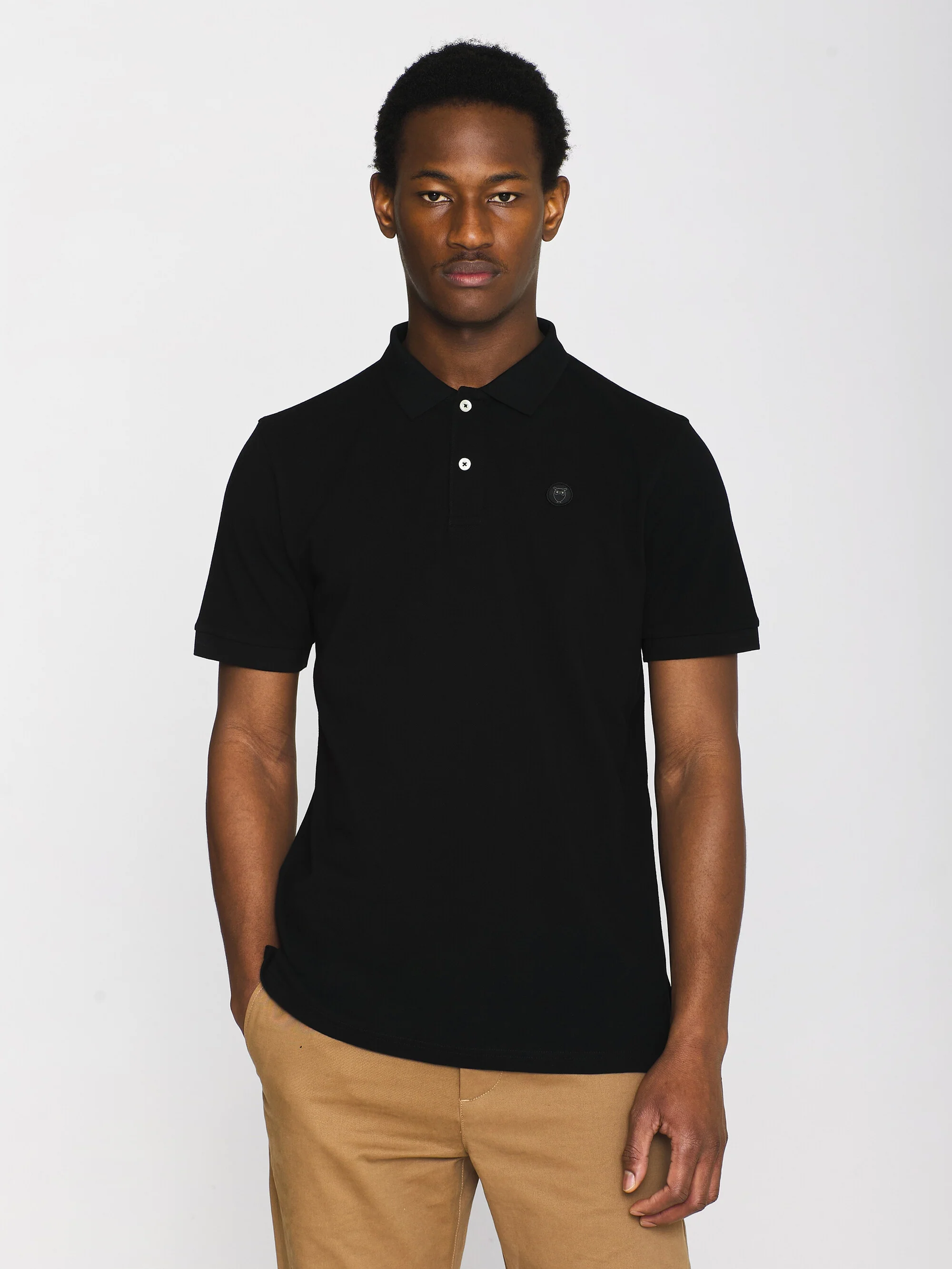Basic badge polo - Black Jet - Image 2