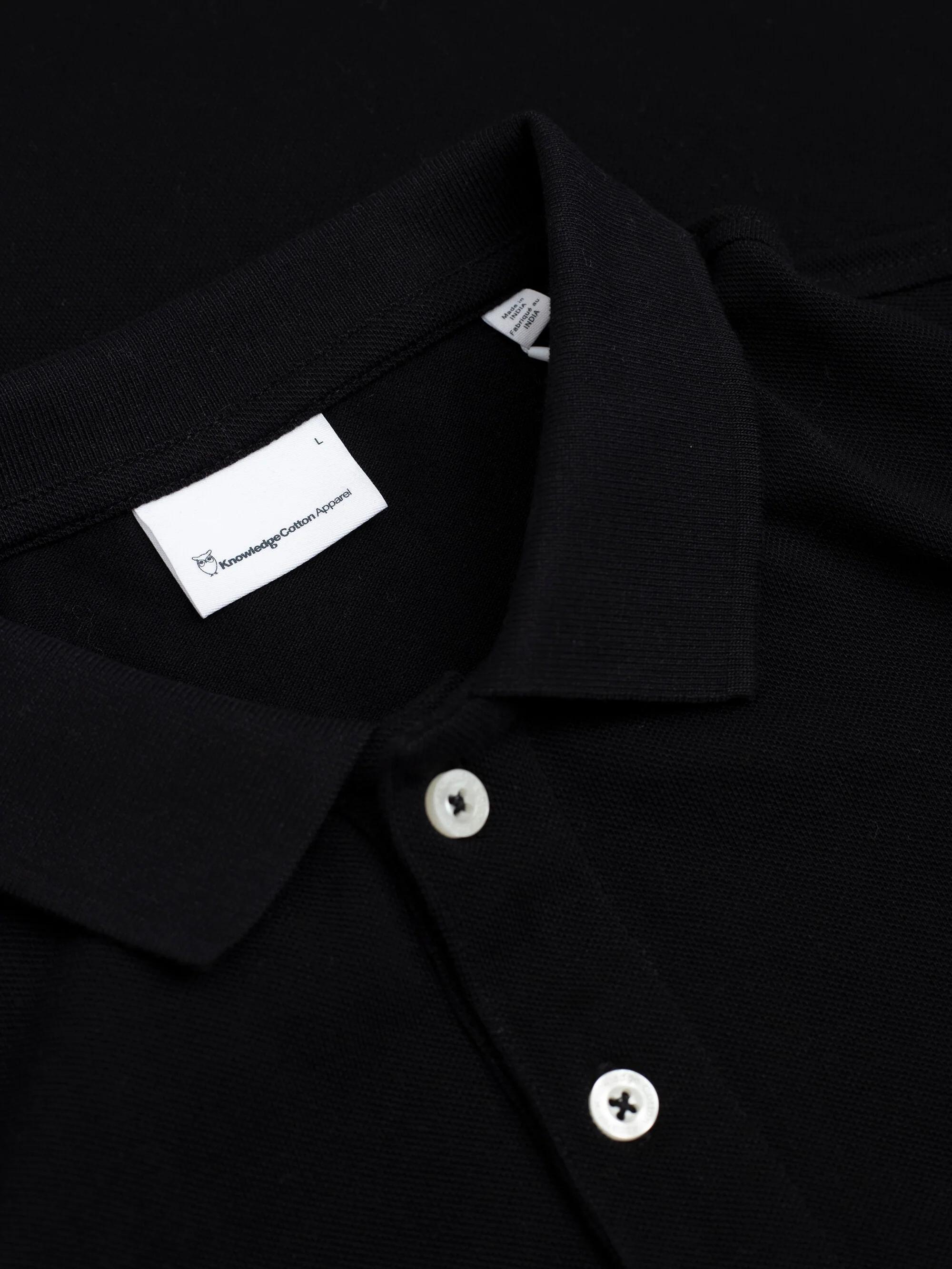Basic badge polo - Black Jet - Image 5