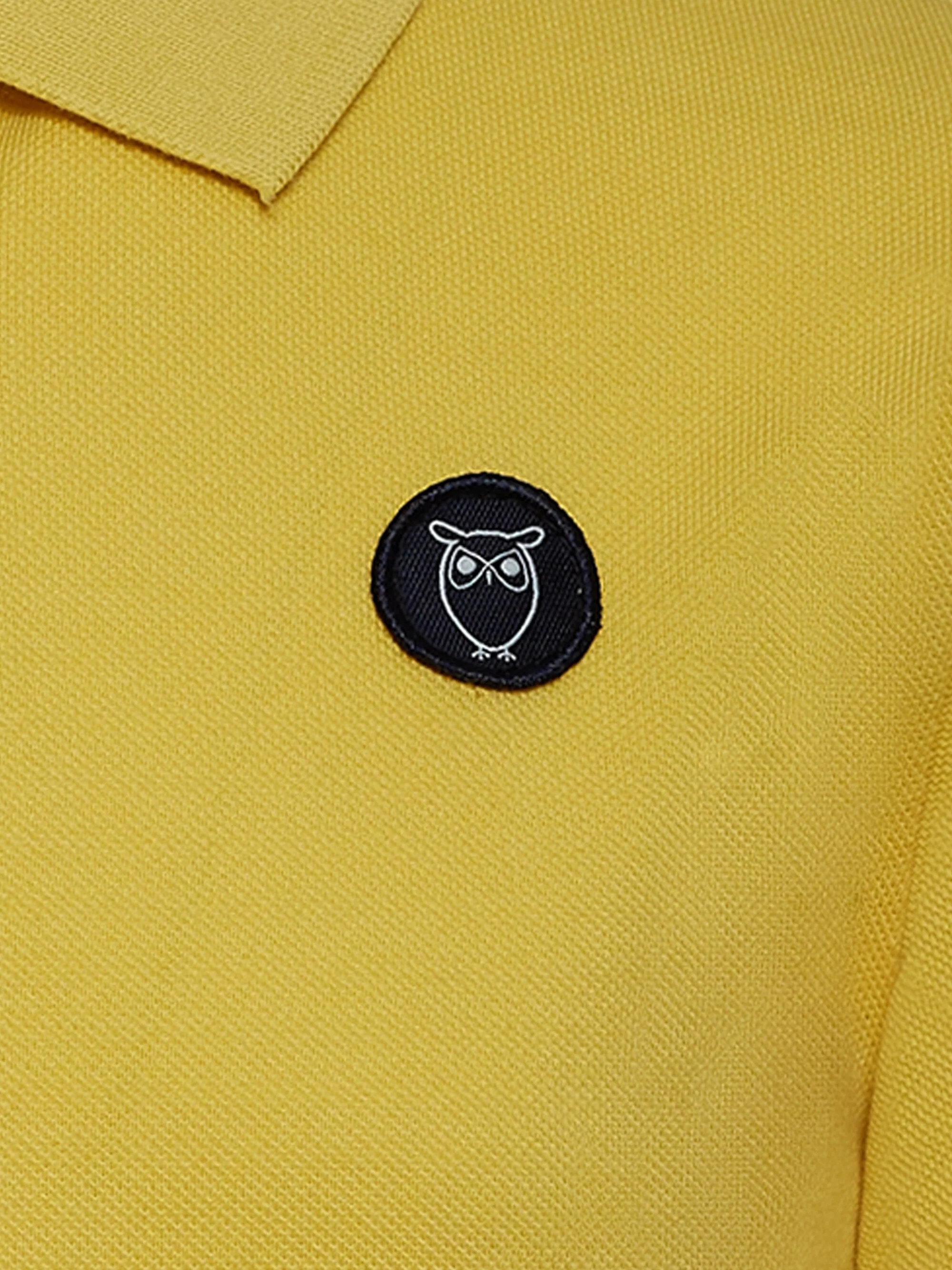 Basic badge polo - GOTS/Vegan - Misted Yellow - Image 4