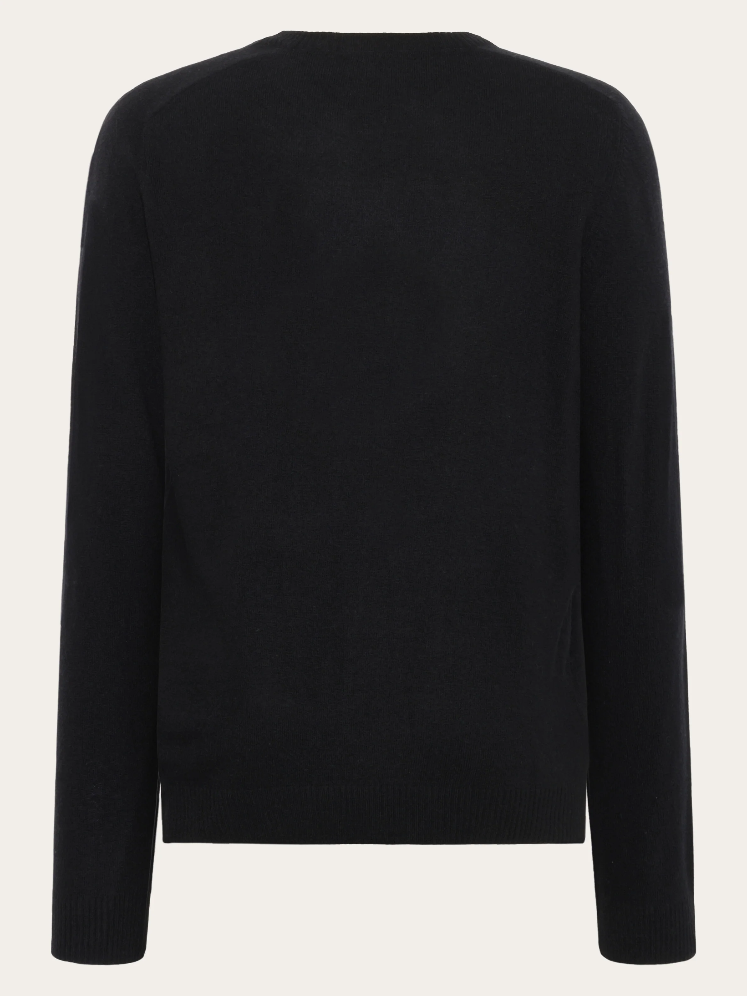 Basic o-neck knit - Black Jet - Image 2