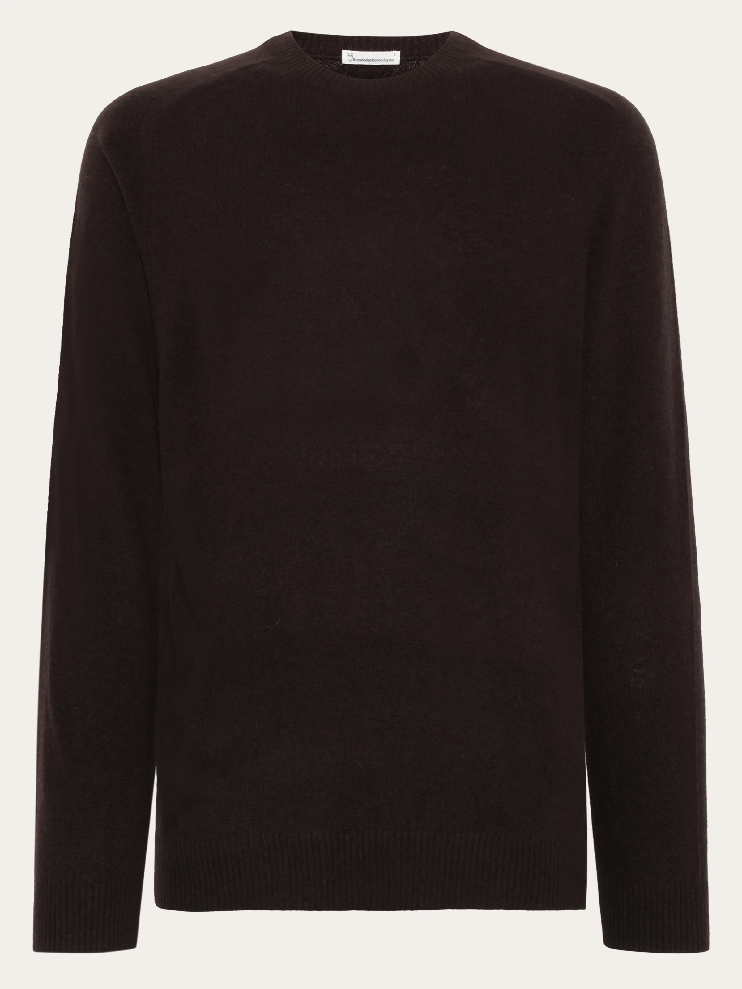 Basic o-neck knit - Chocolate Torte