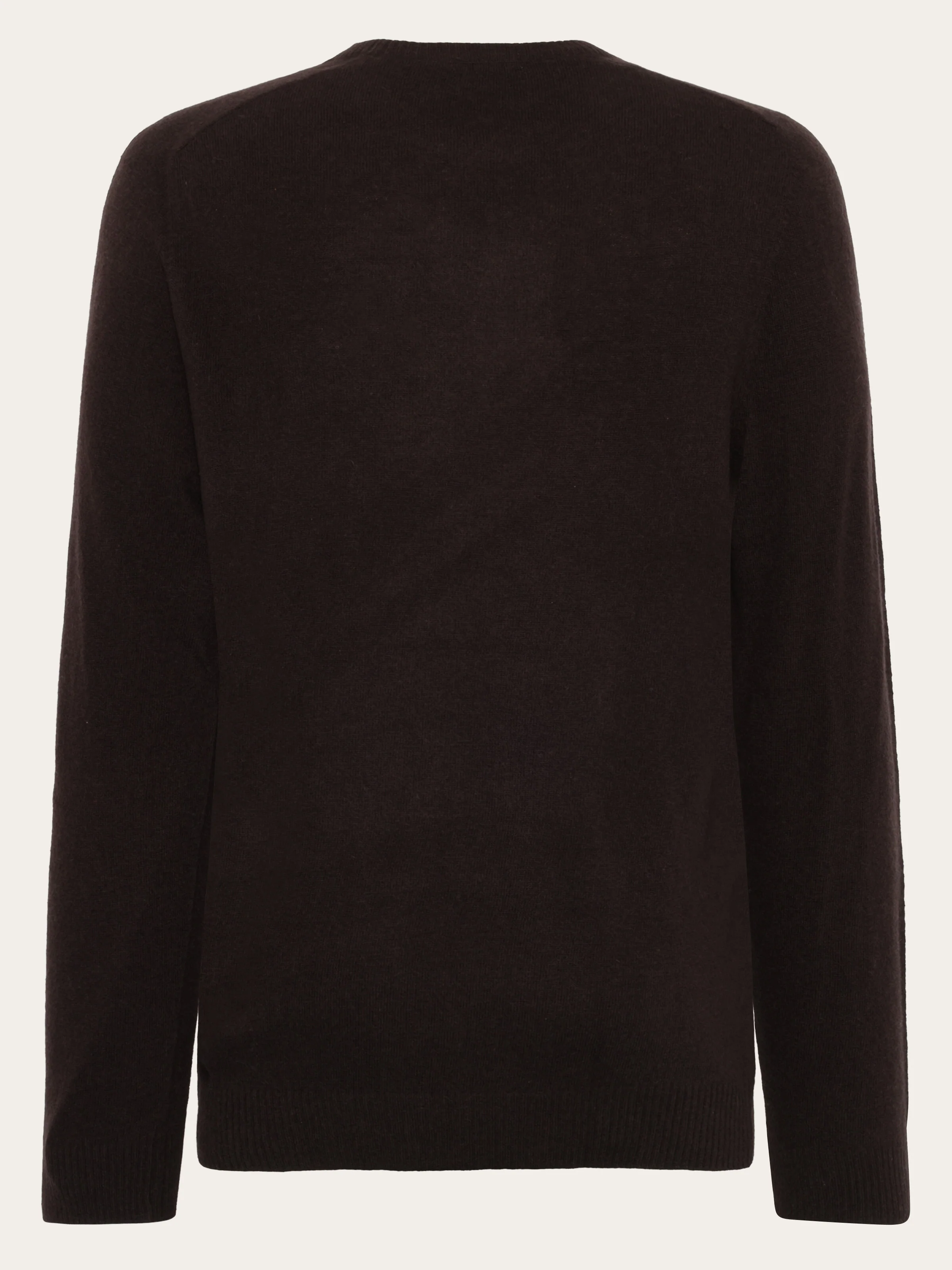 Basic o-neck knit - Chocolate Torte - Image 2
