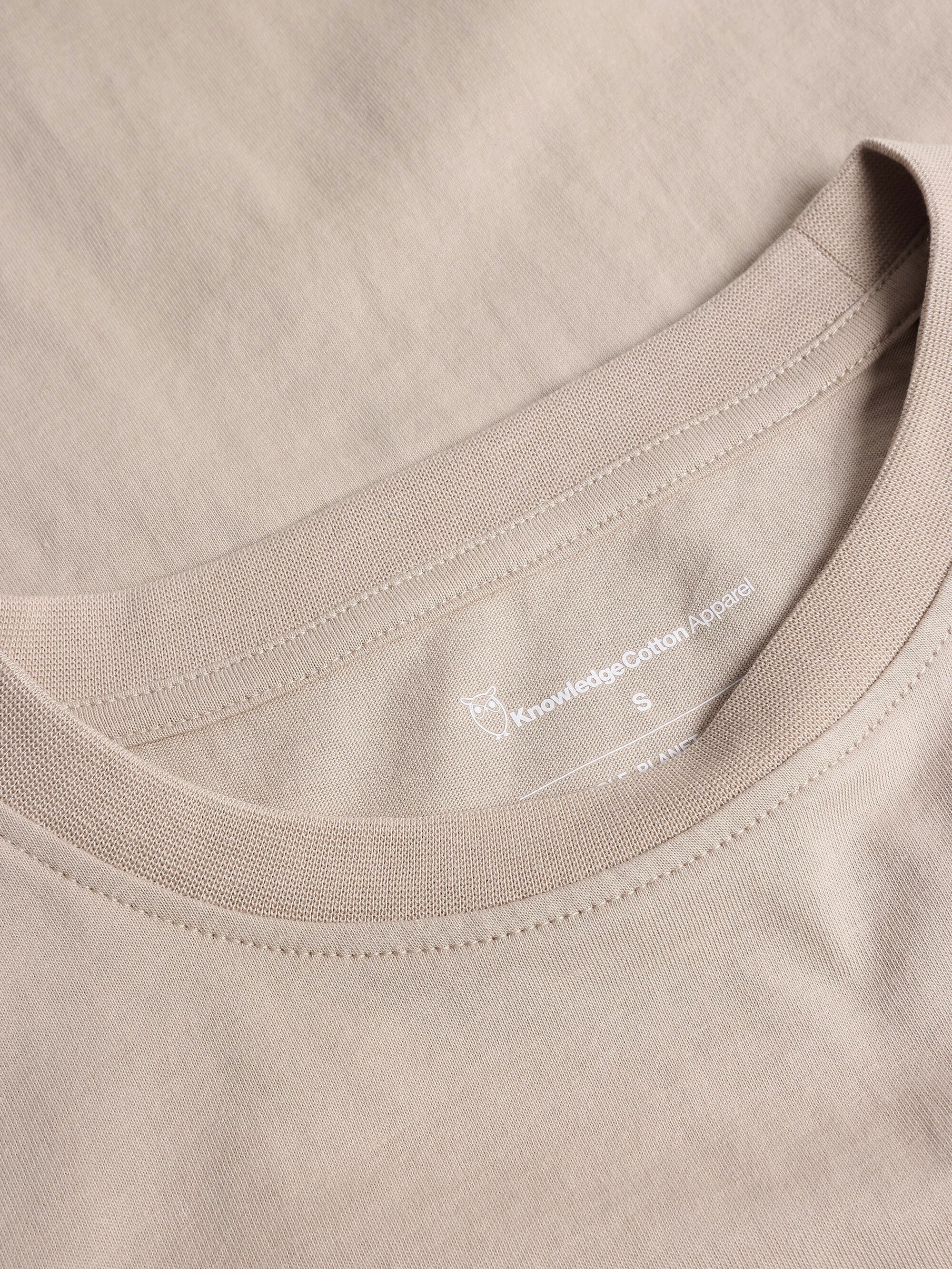 Basic pima cotton long sleeve t-shirt - GOTS/Vegan - Light feather gray - Image 2