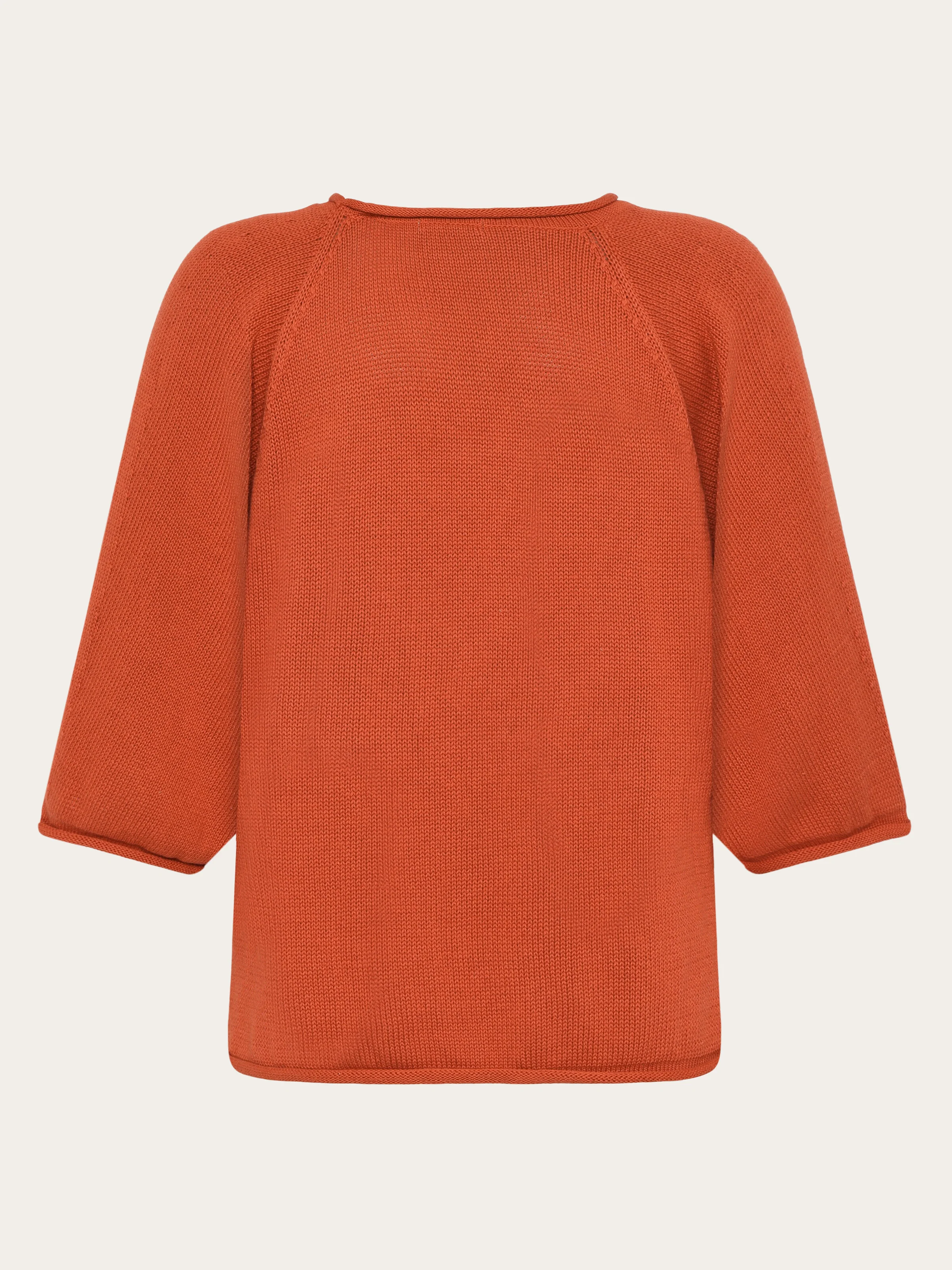 Bat sleeve knit - Burnt Brick - Image 3