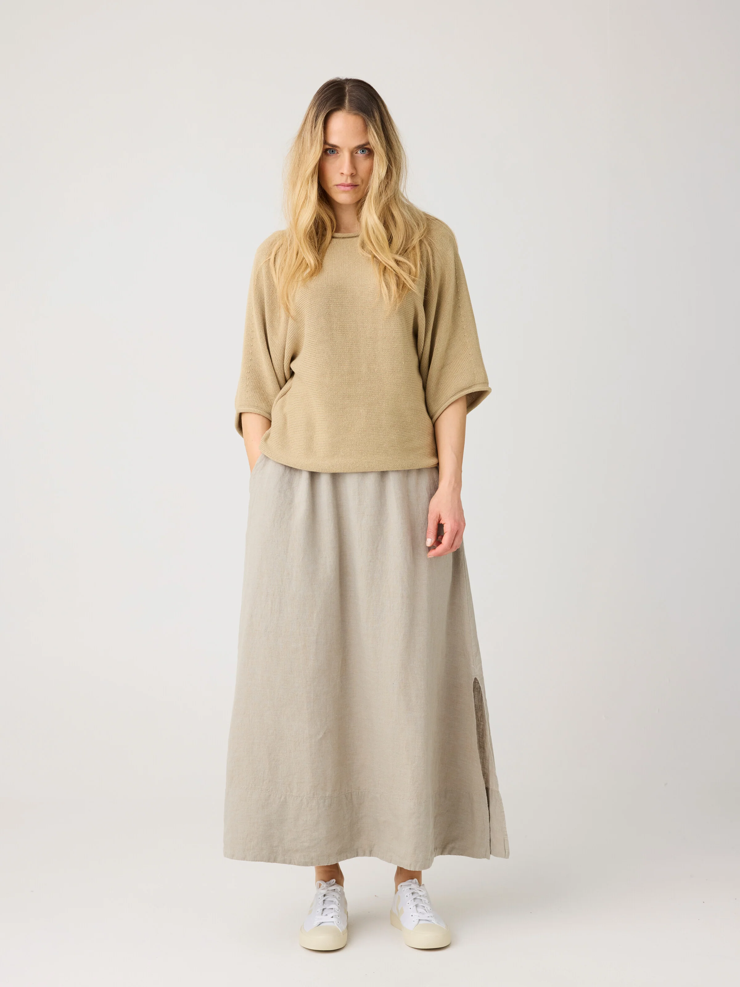 Bat sleeve knit - Twill - Image 3