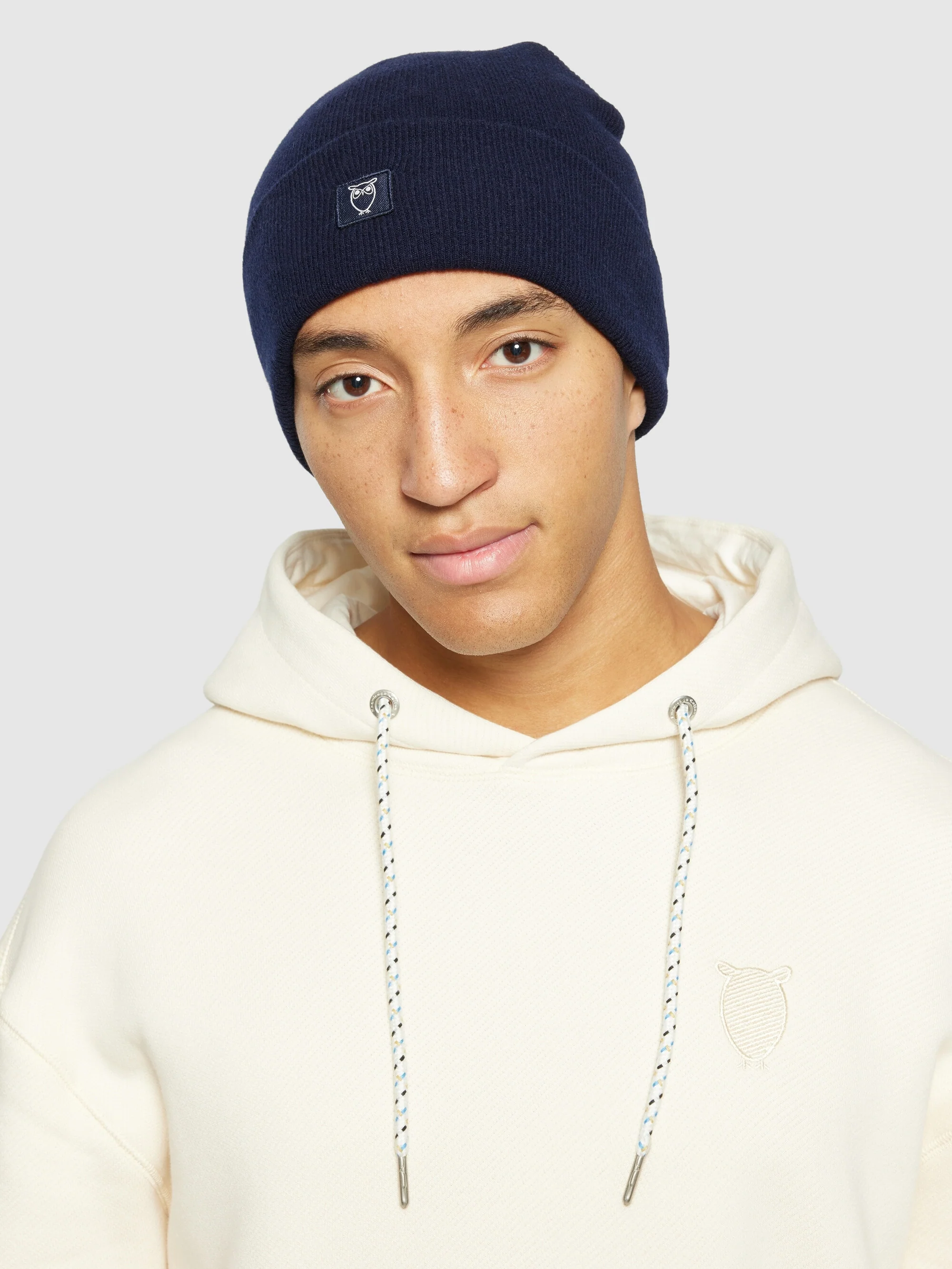 Double layer wool beanie - Total Eclipse - Image 3