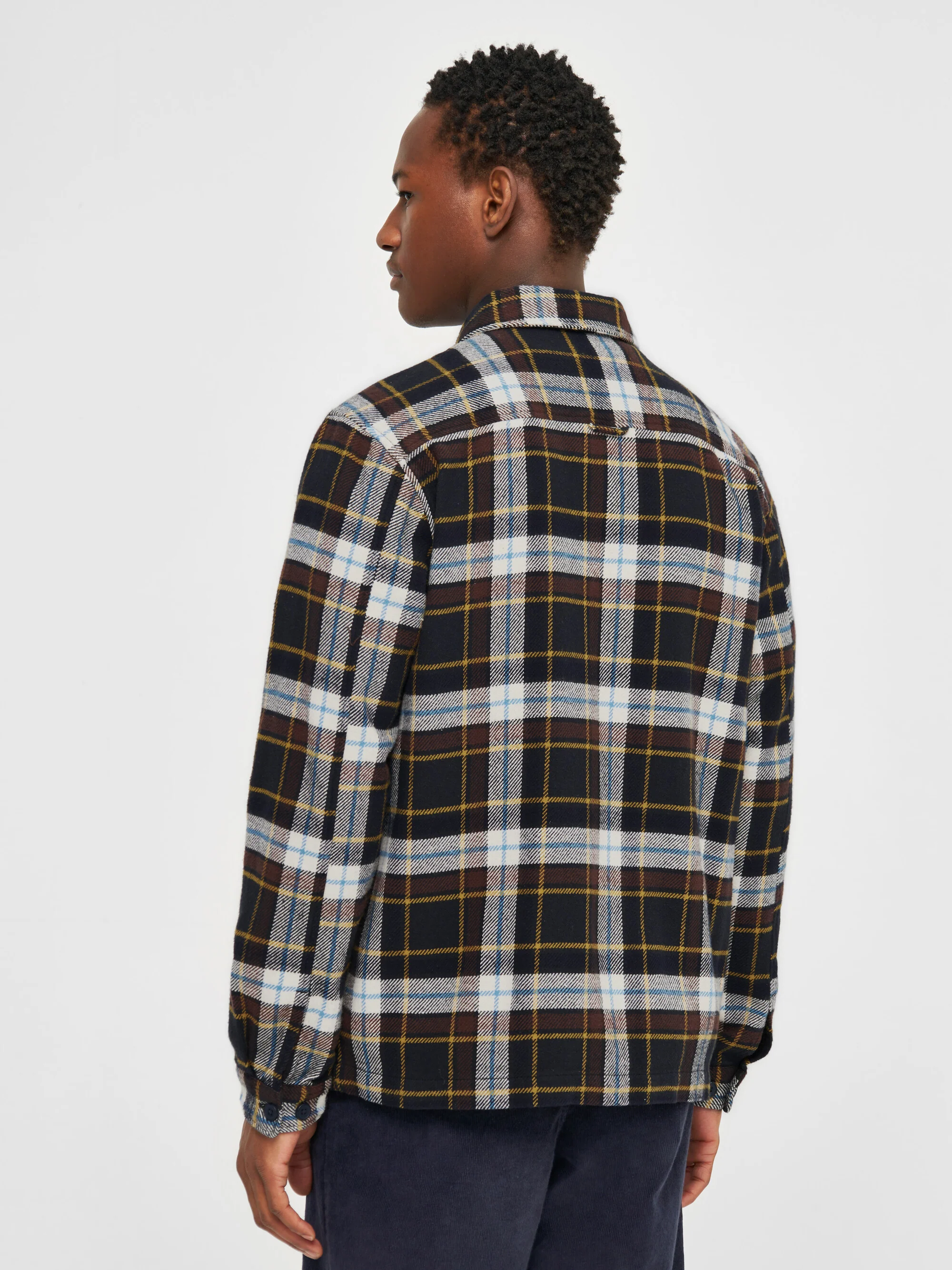 Big checked heavy flannel overshirt - Item Colour - Image 3