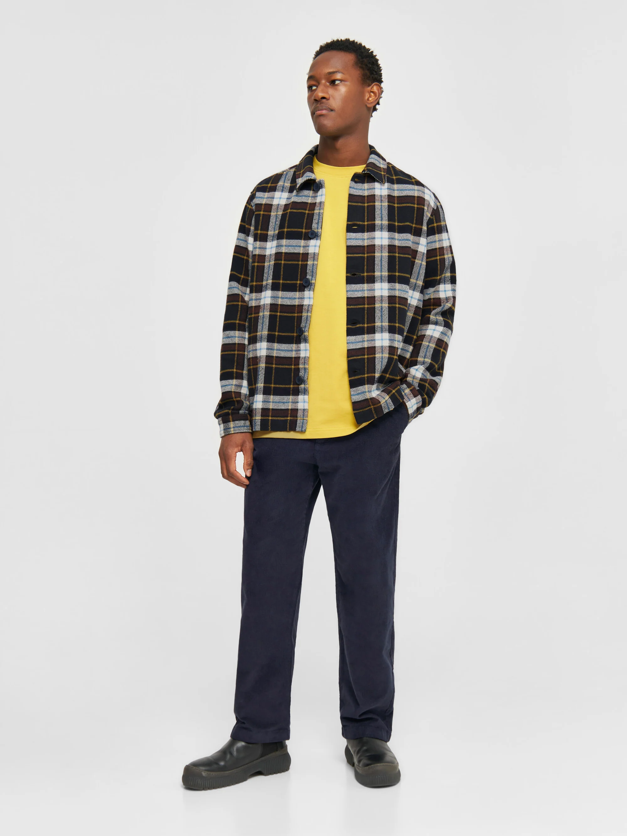 Big checked heavy flannel overshirt - Item Colour - Image 4