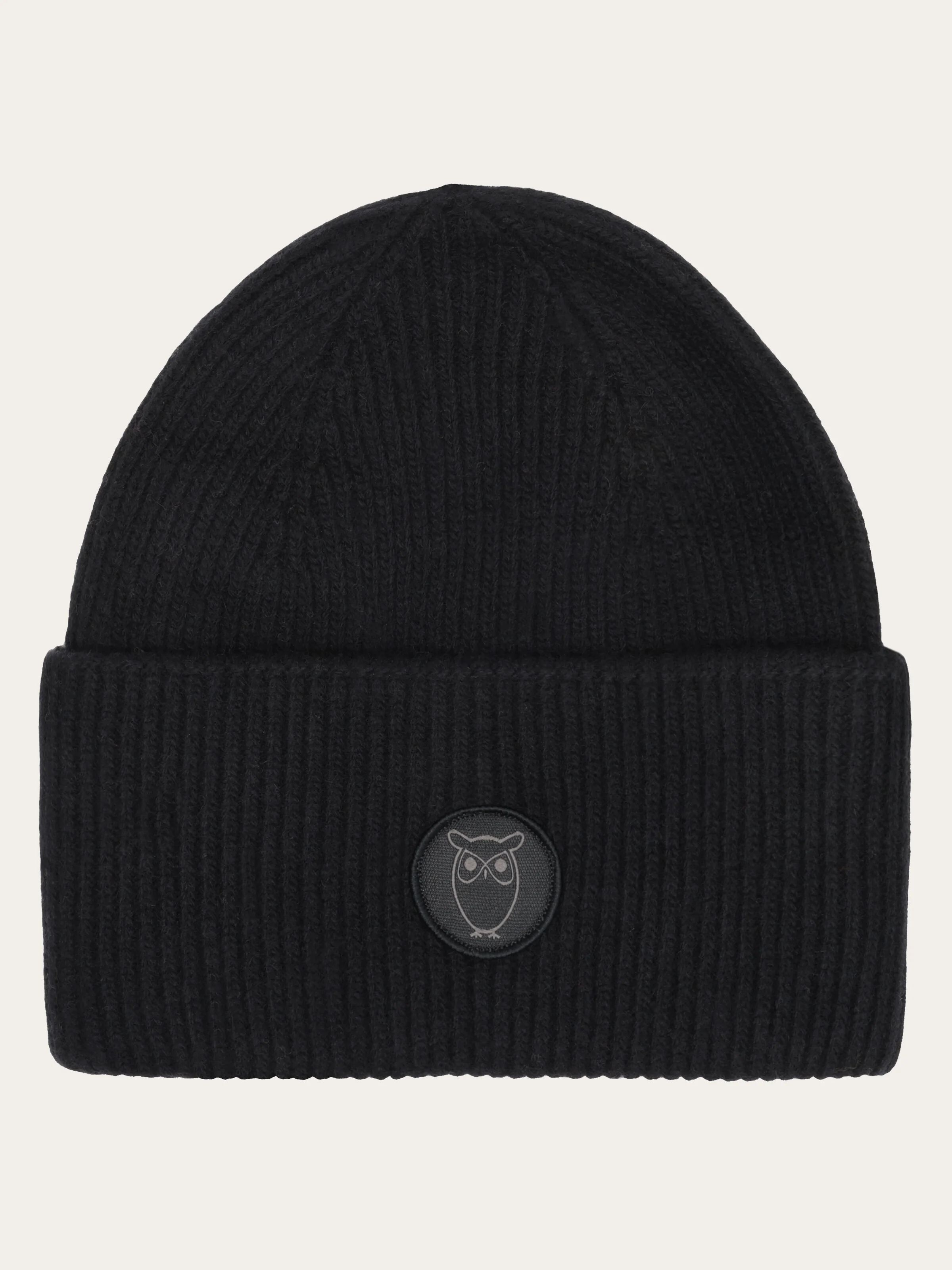 Big rib beanie - Black Jet