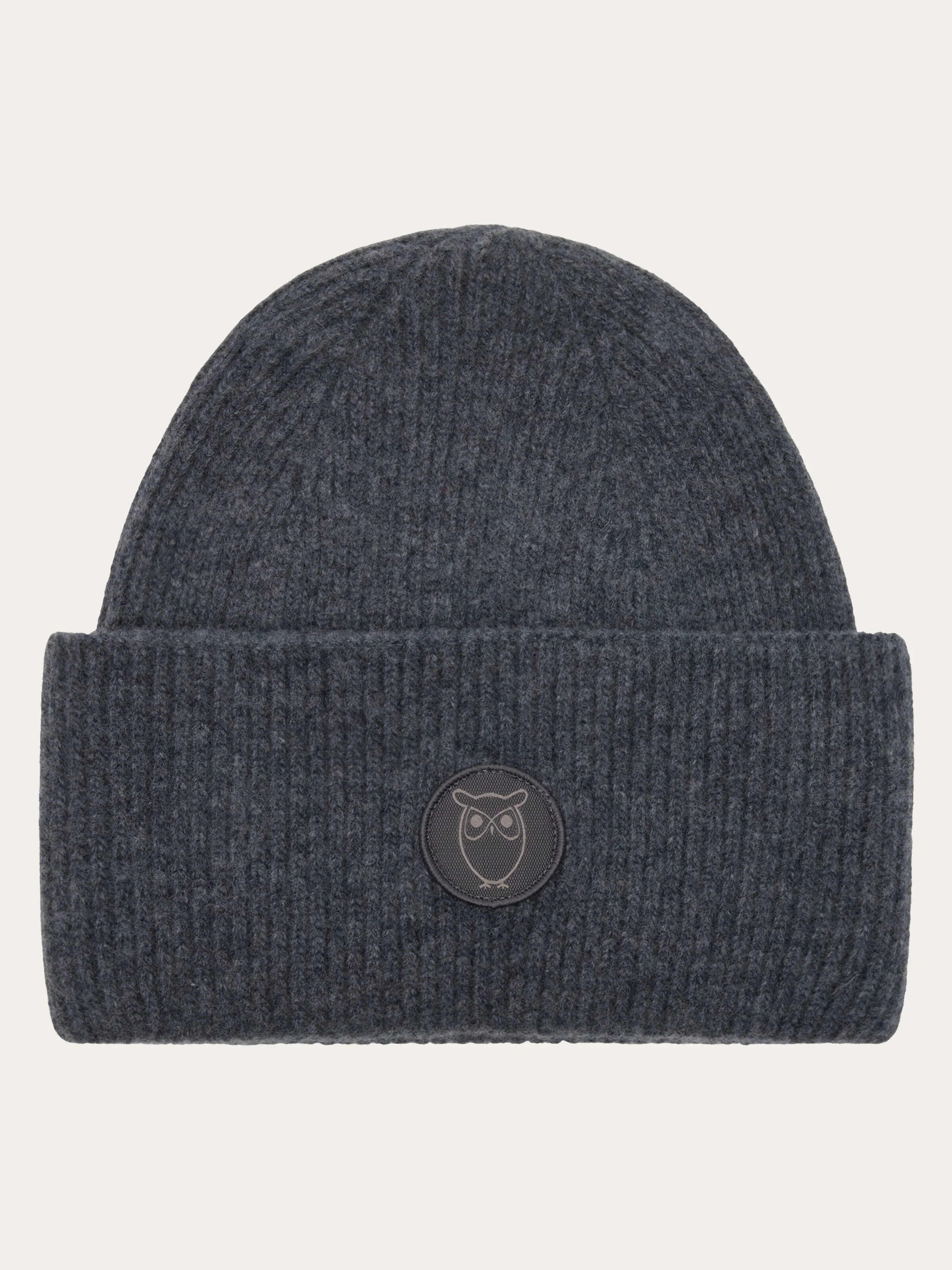 Big rib beanie - Dark Grey Melange