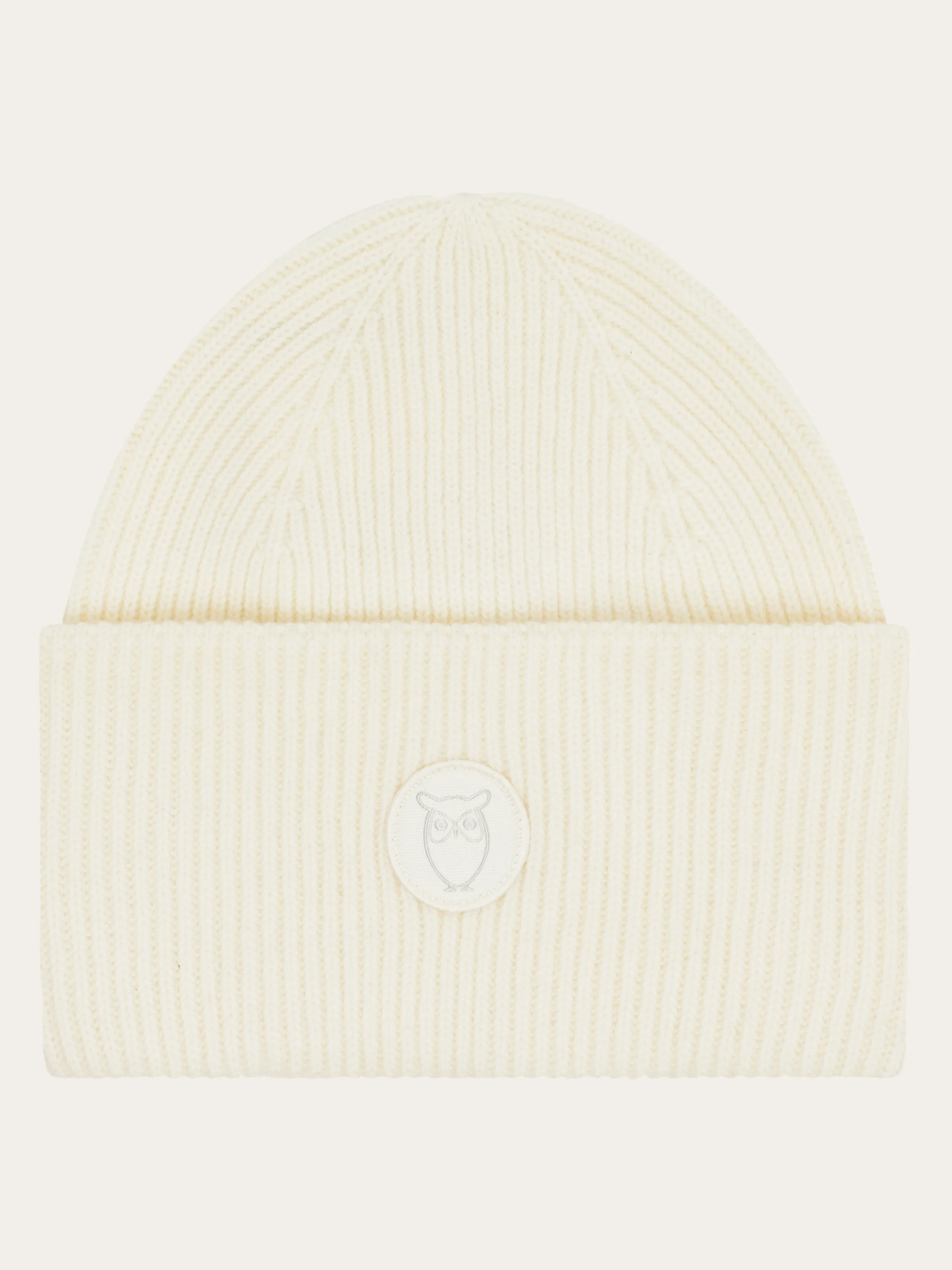 Big rib beanie - Egret