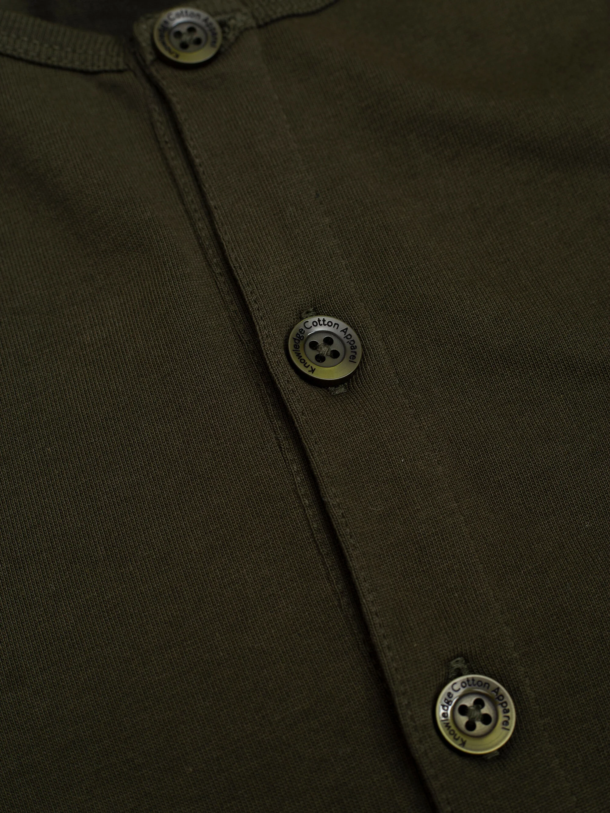 Heavy jersey henley shirt - Forest Night - Image 5