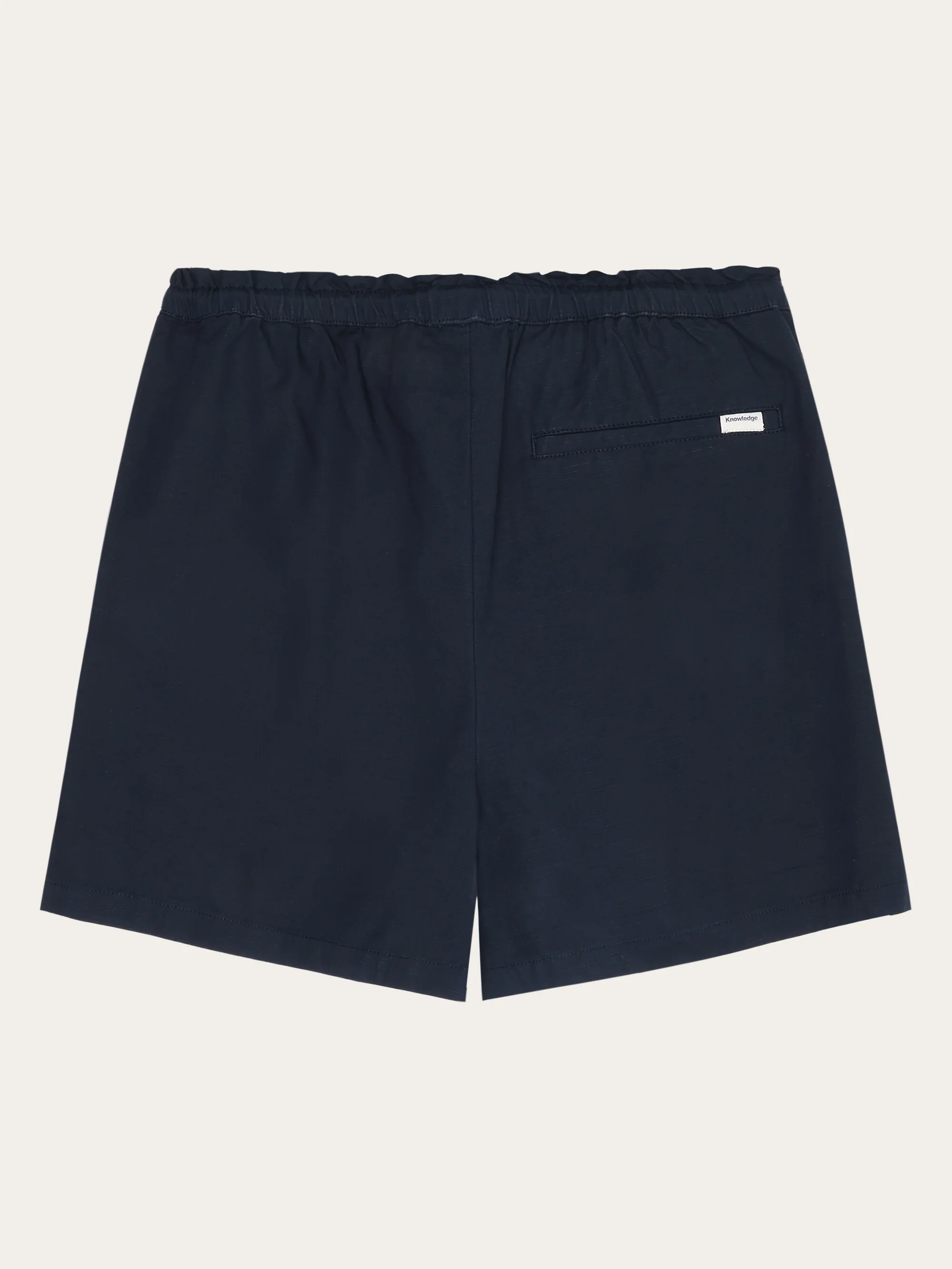 Boardwalk slub shorts with elastic waist - GOTS/Vegan - Total Eclipse - Image 3