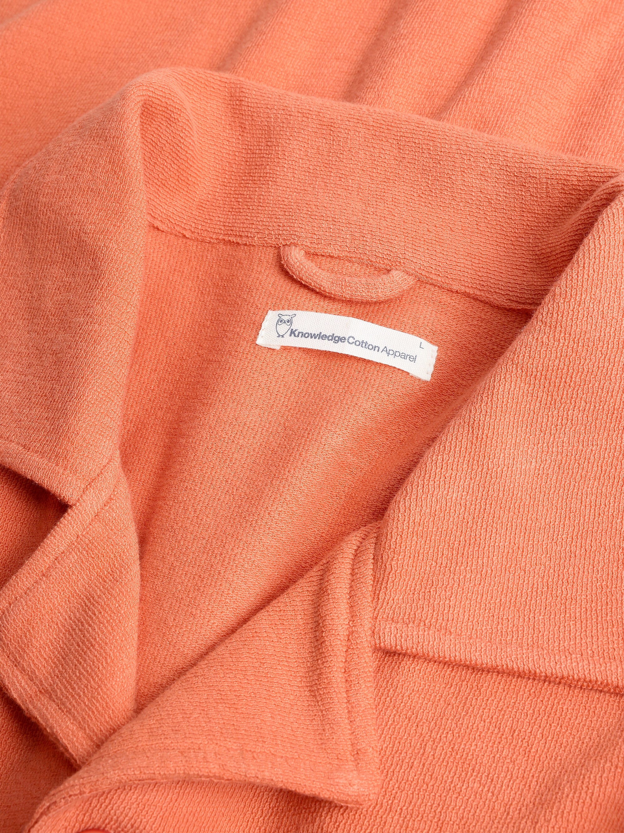 Bouclé short sleeved shirt - GOTS/Vegan - Langoustino - Image 3