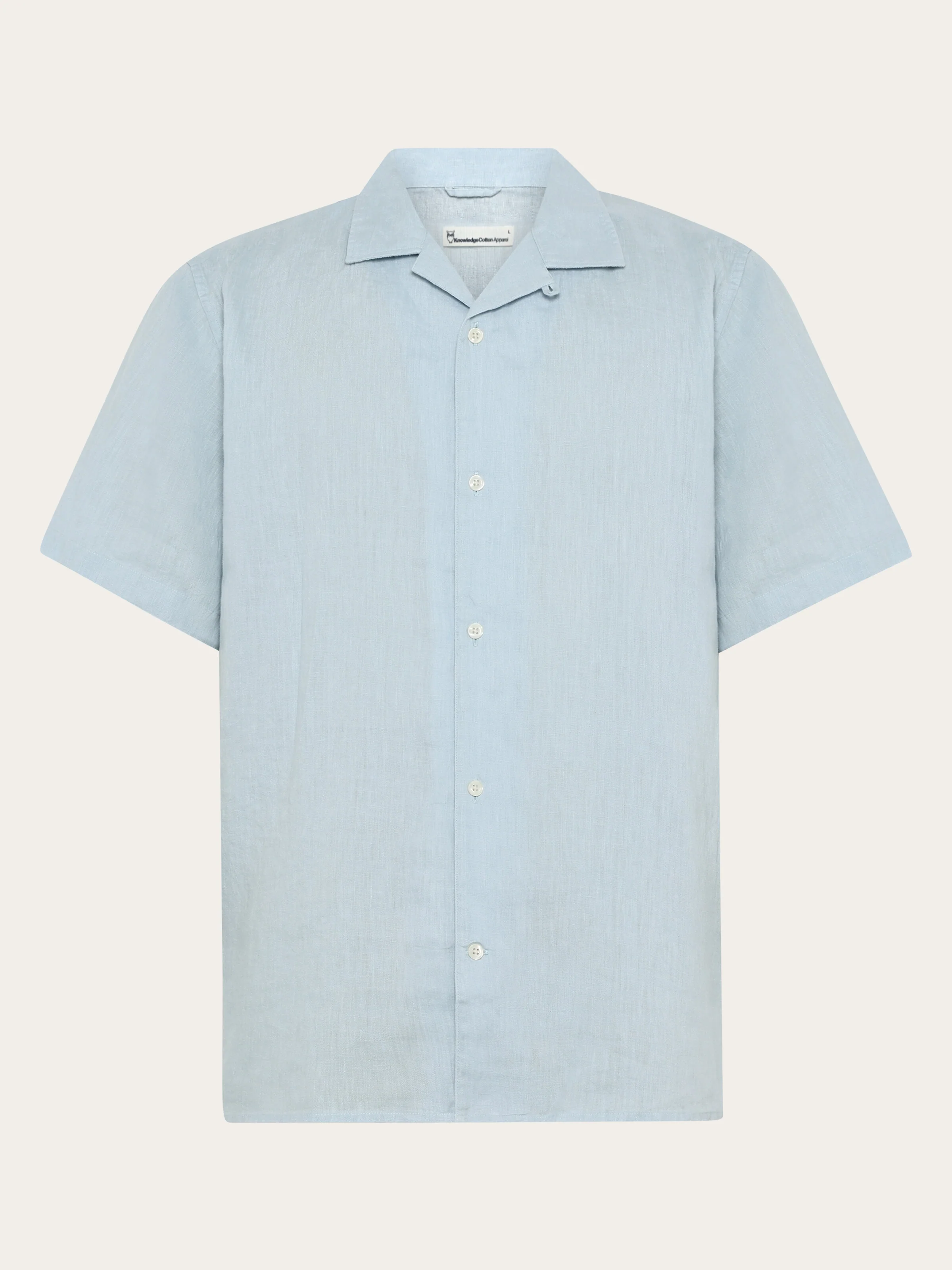 Box fit short sleeved linen shirt - Skyway