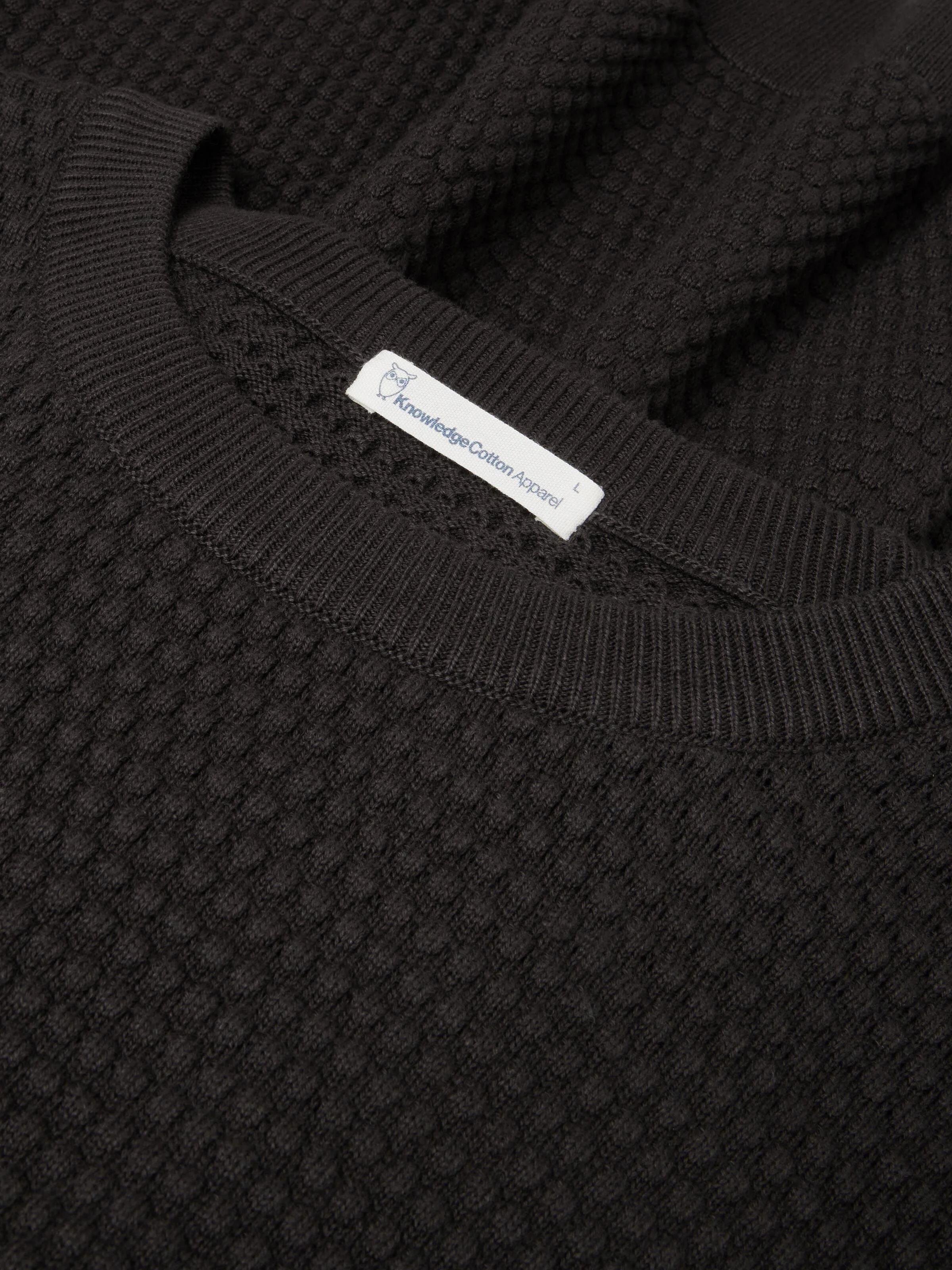 Bubble knit crew neck - Chocolate Torte - Image 3
