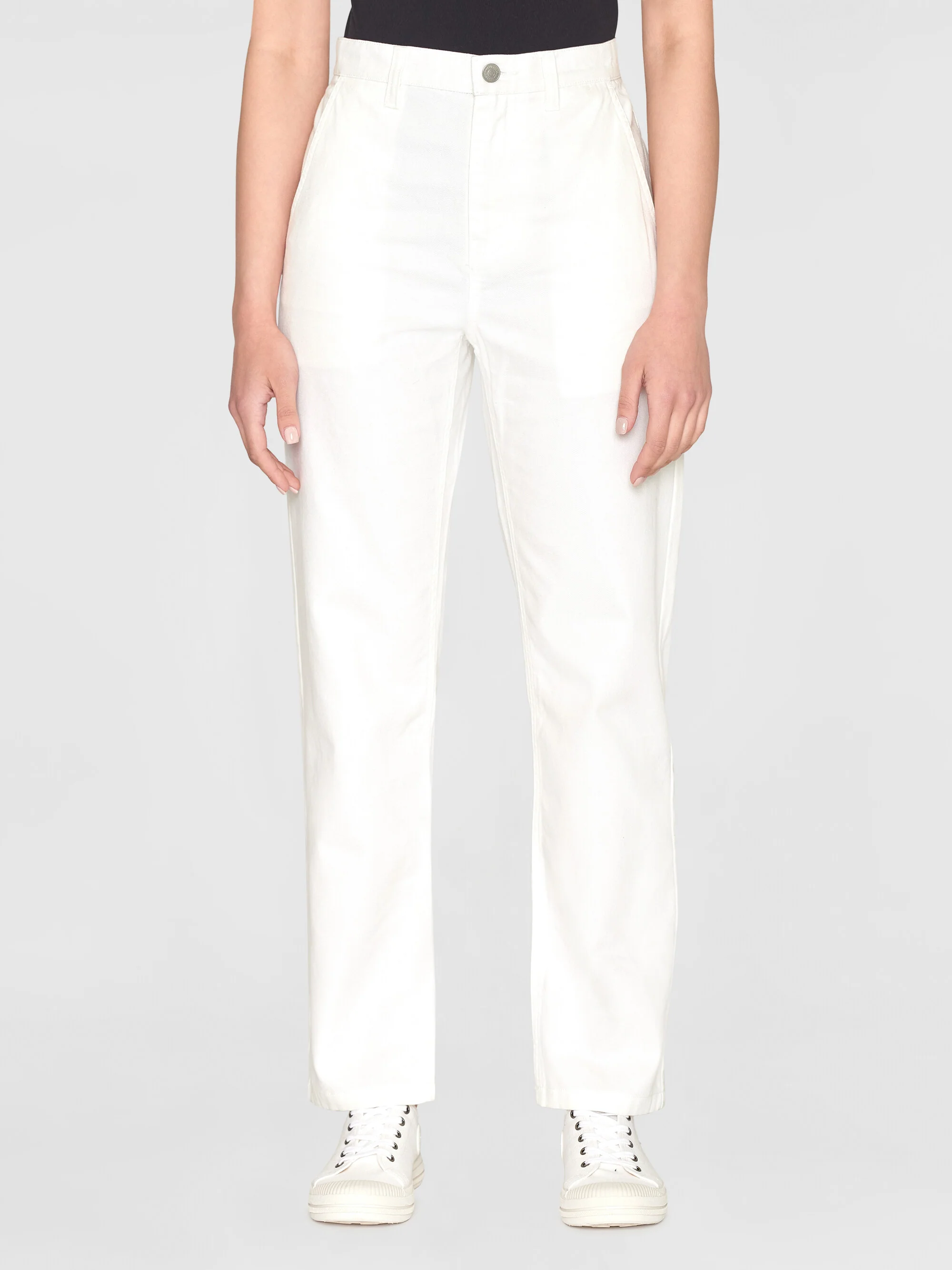 CALLA tapered canvas pant - Star White - Image 2