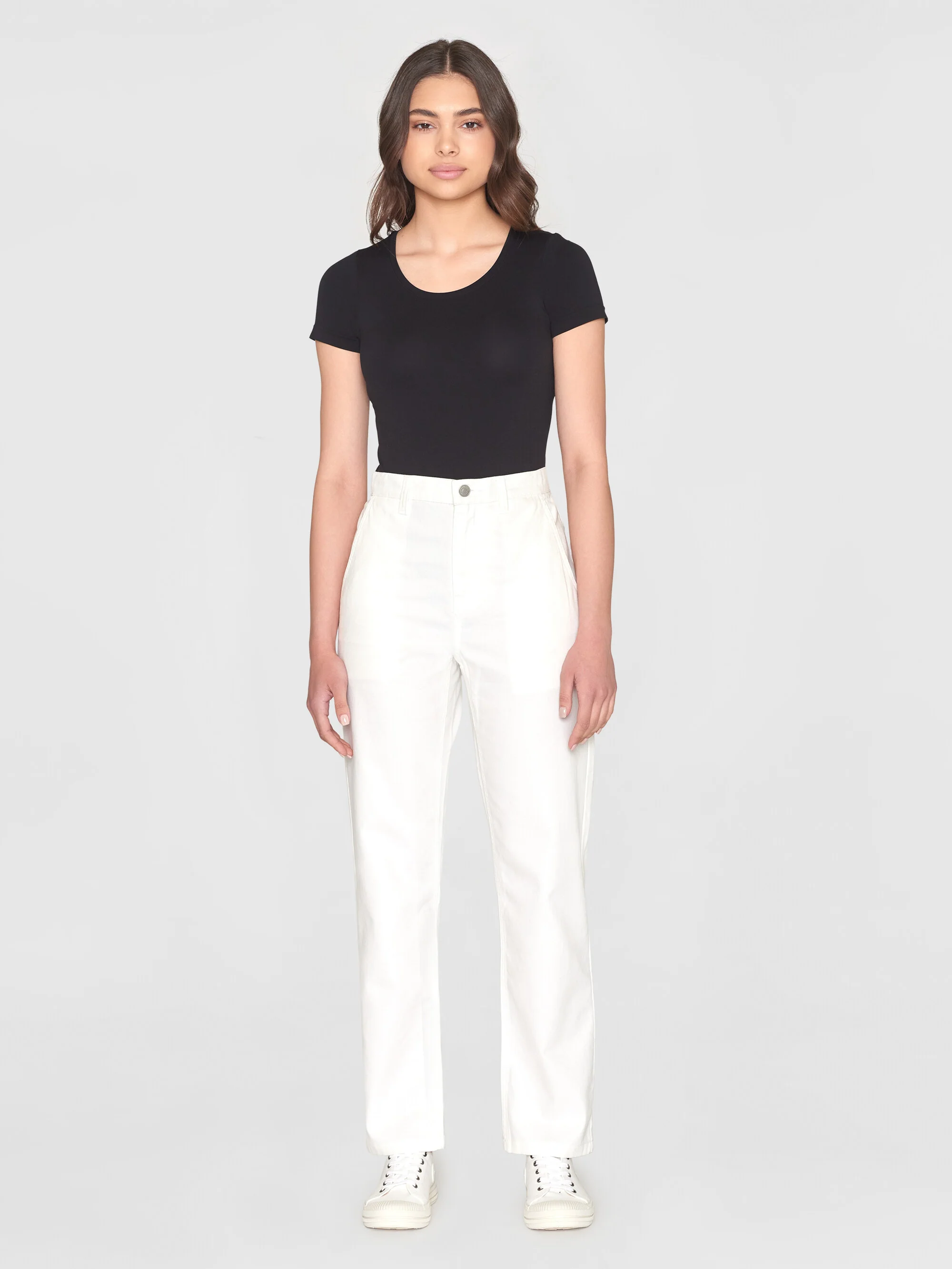 CALLA tapered canvas pant - Star White - Image 4