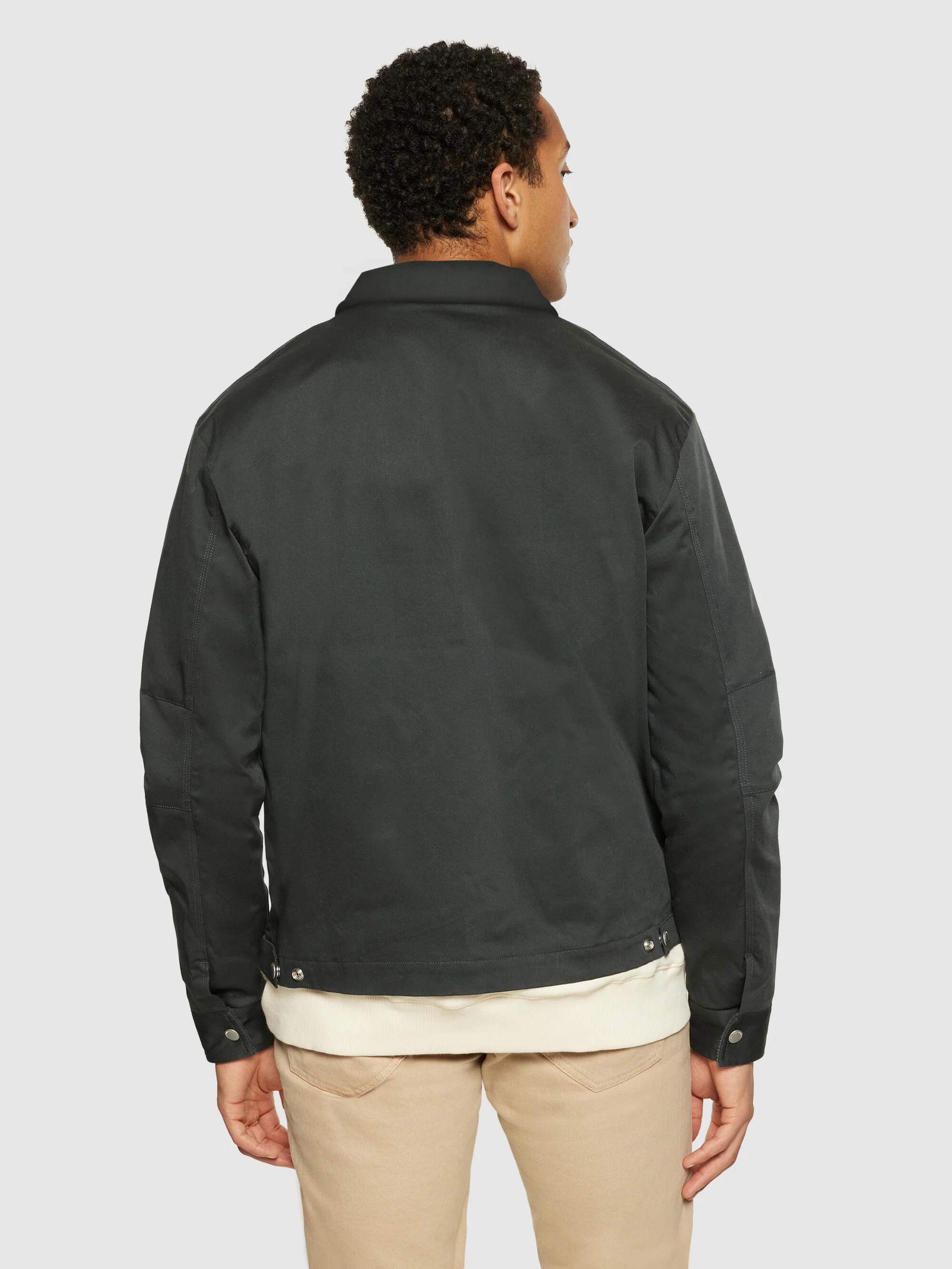 Canvas bomber jacket - GOTS - Phantom - Image 3