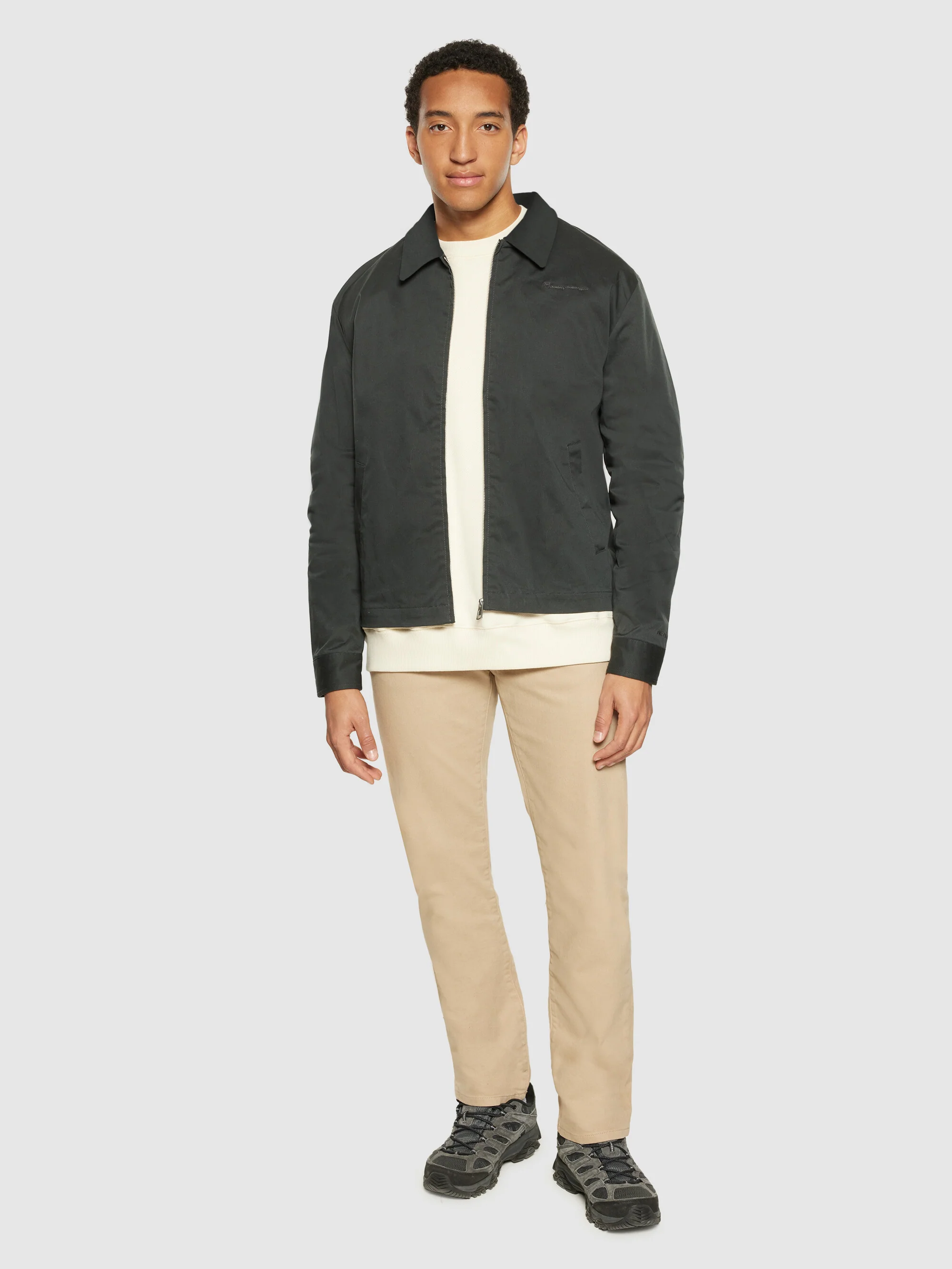 Canvas bomber jacket - GOTS - Phantom - Image 4