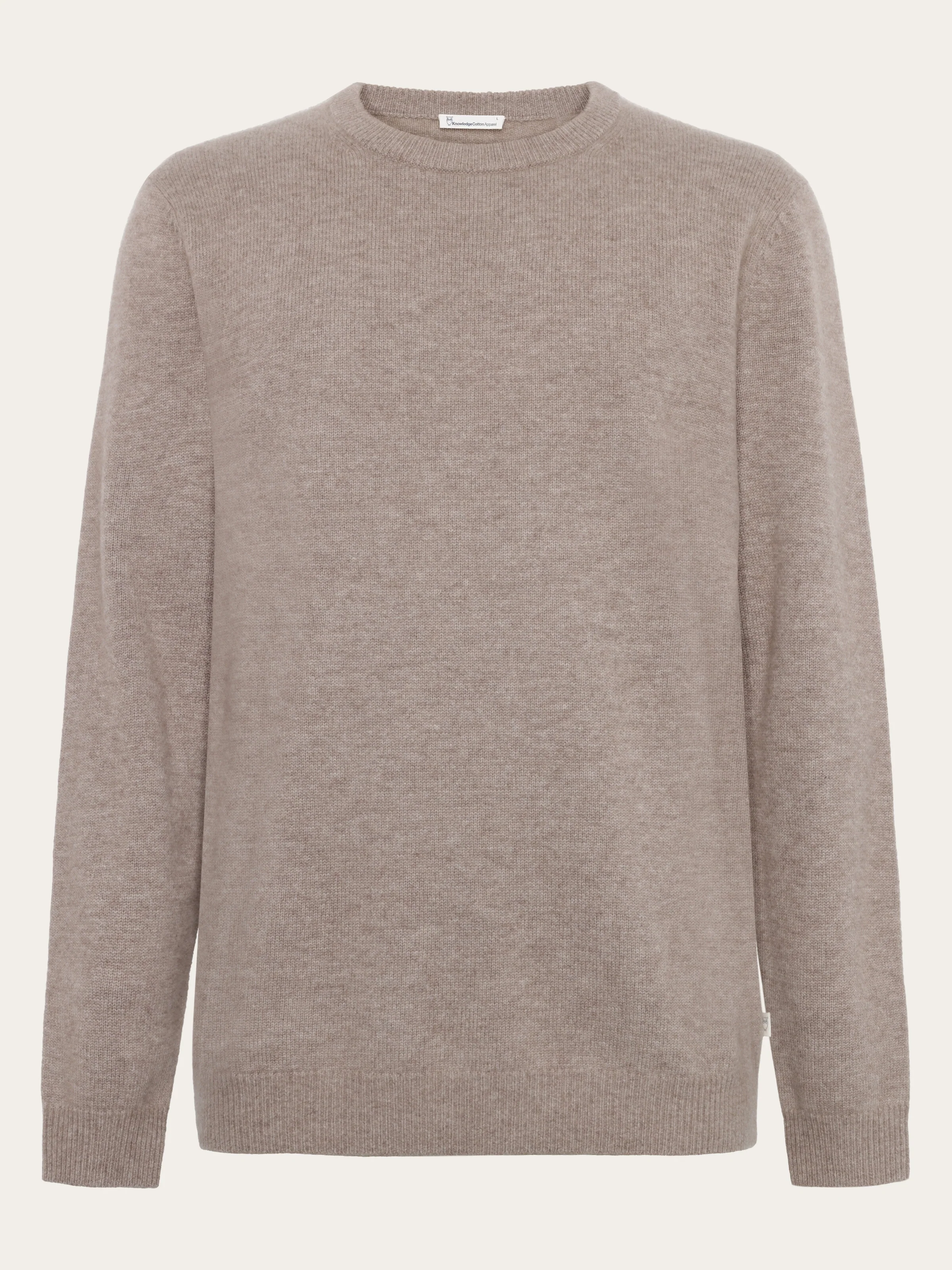 Cashmere Crew Neck Knit RWS - Kelp melange