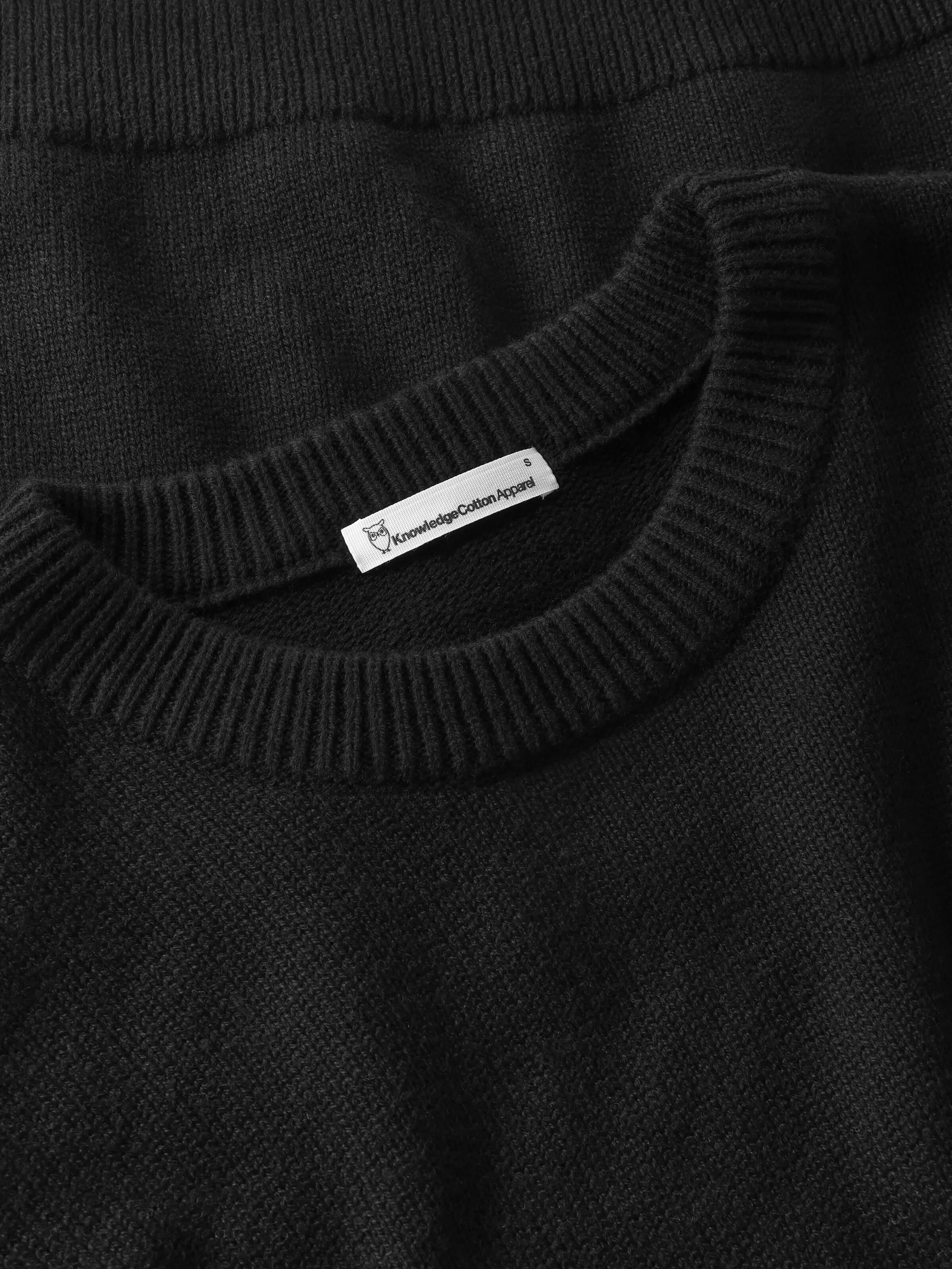Cashmere crew neck sweater - Black Jet - Image 2