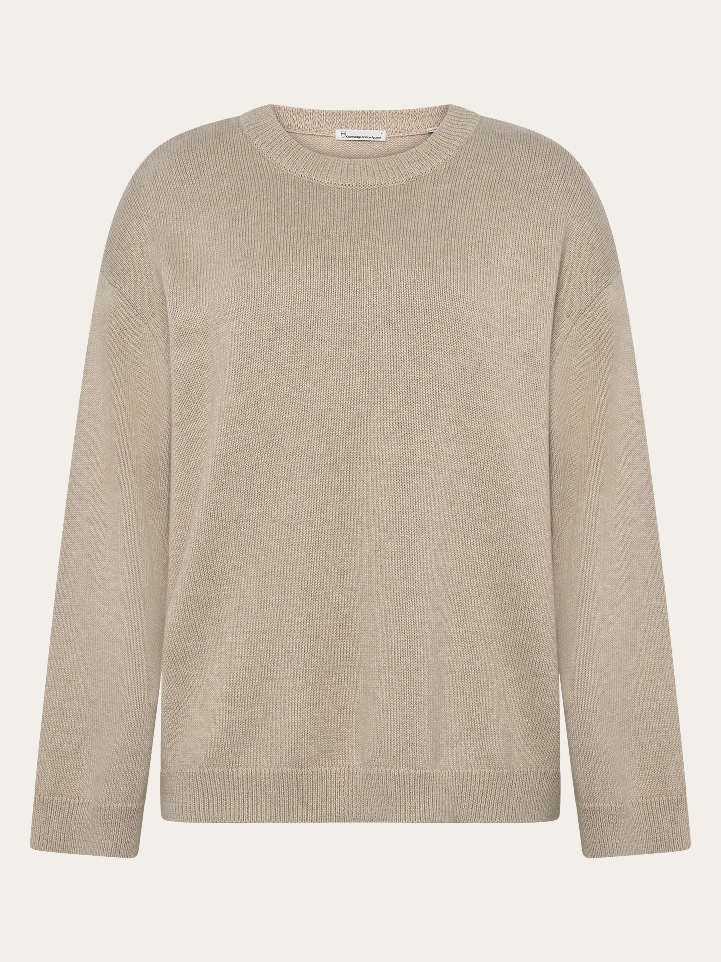 Cashmere crew neck sweater - Light feather gray