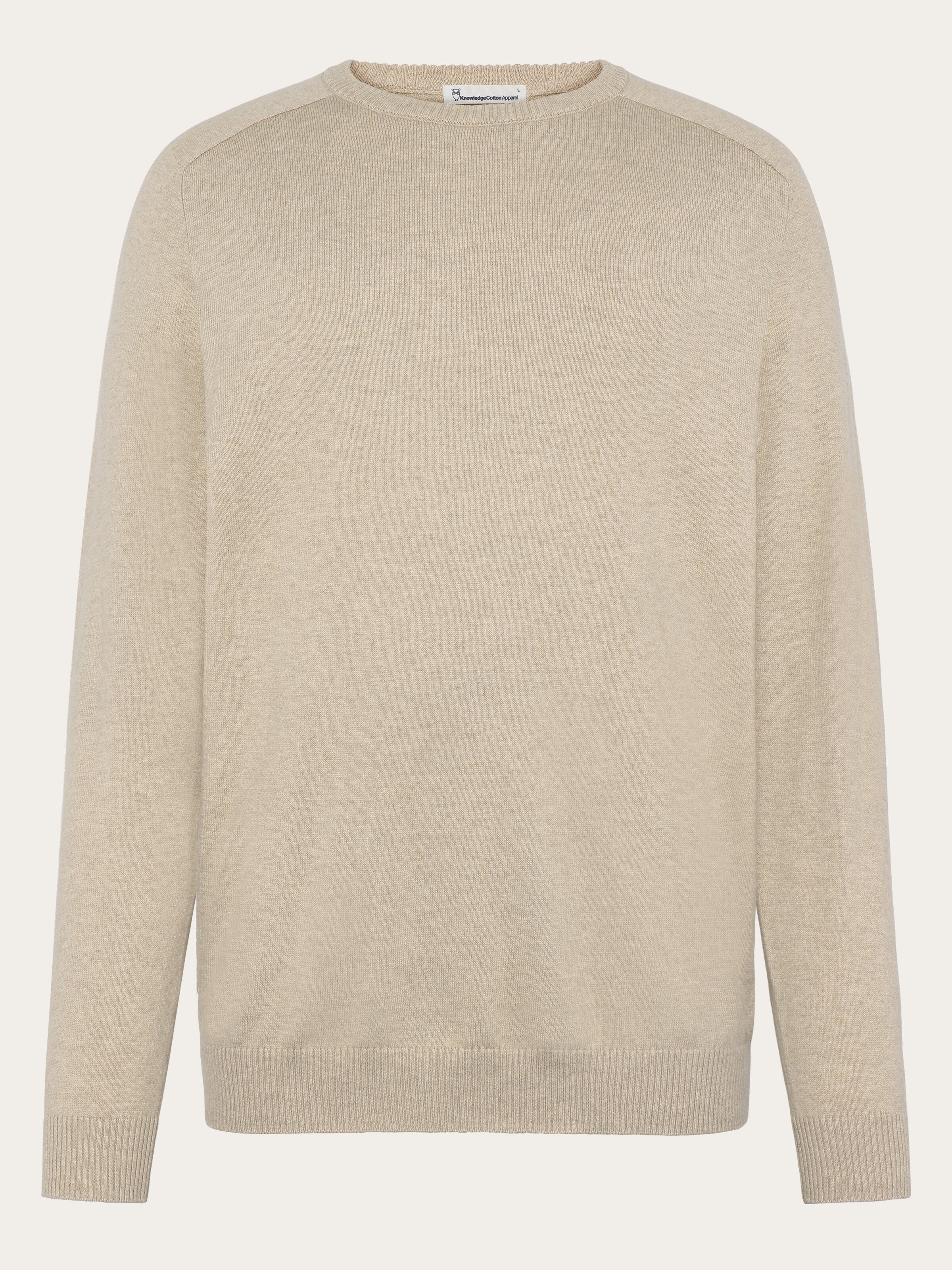 Cashmere crew neck sweater - Light feather gray