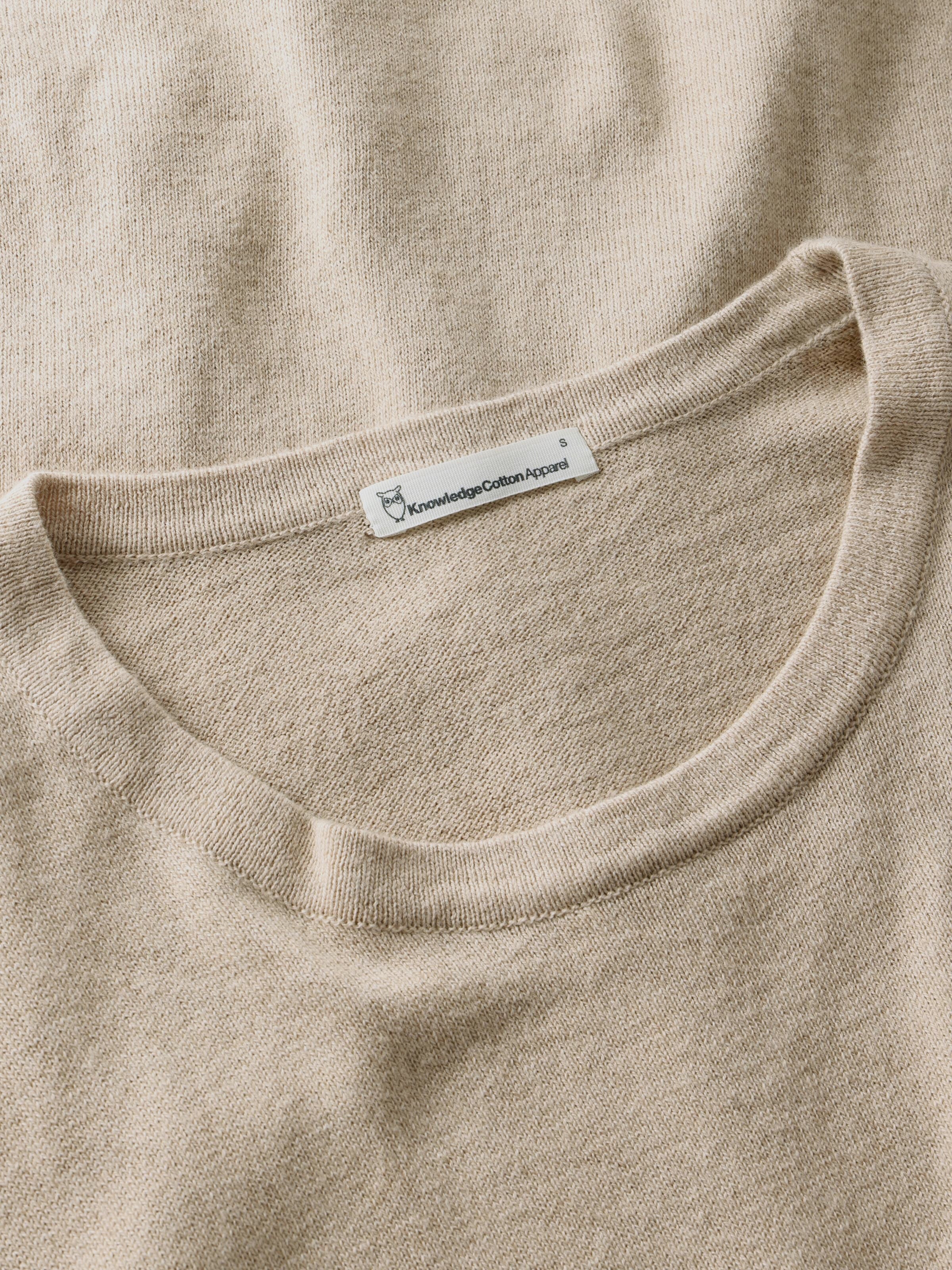Cashmere knit t-shirt - Light feather gray - Image 3