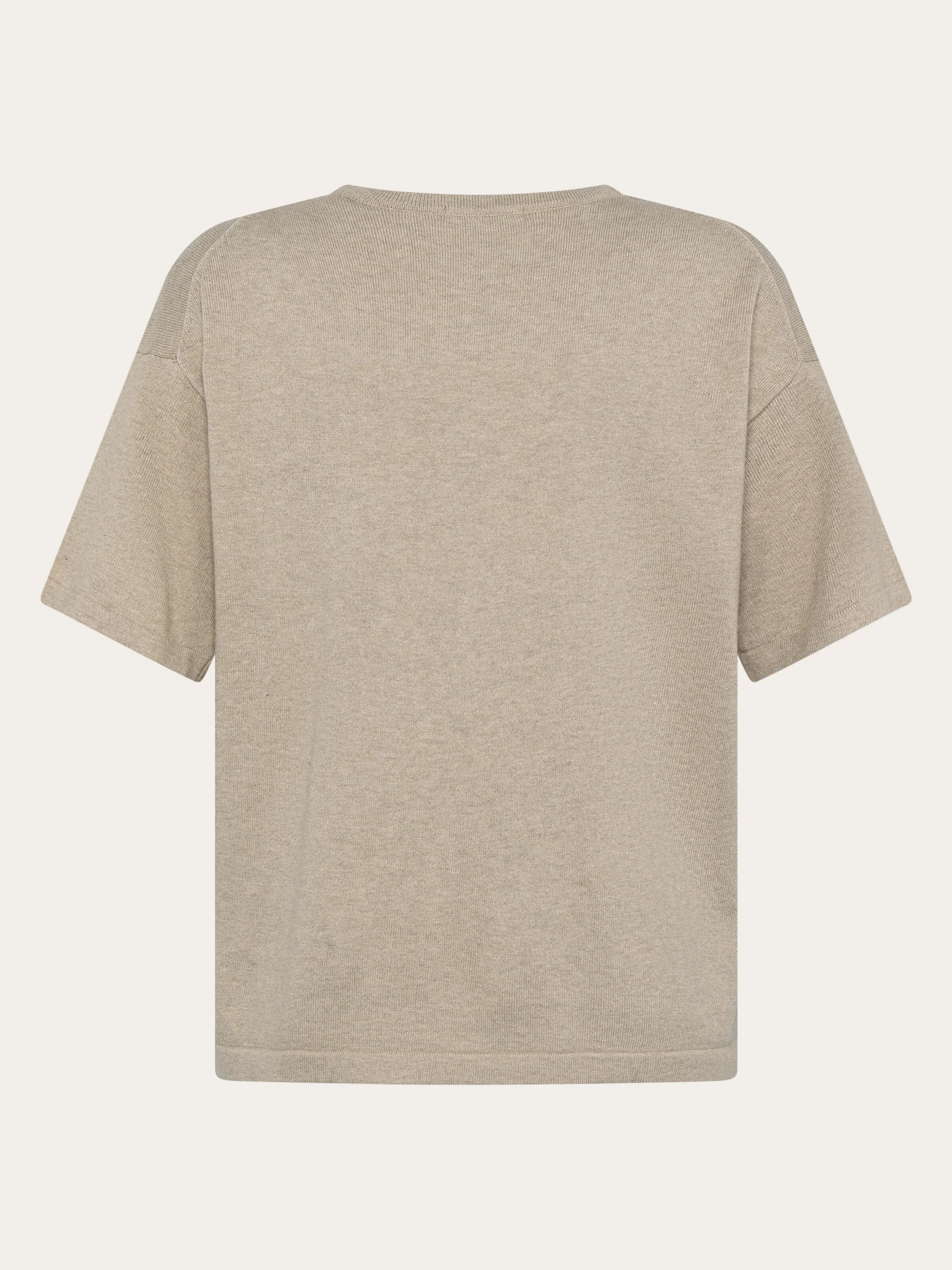 Cashmere knit t-shirt - Light feather gray - Image 4