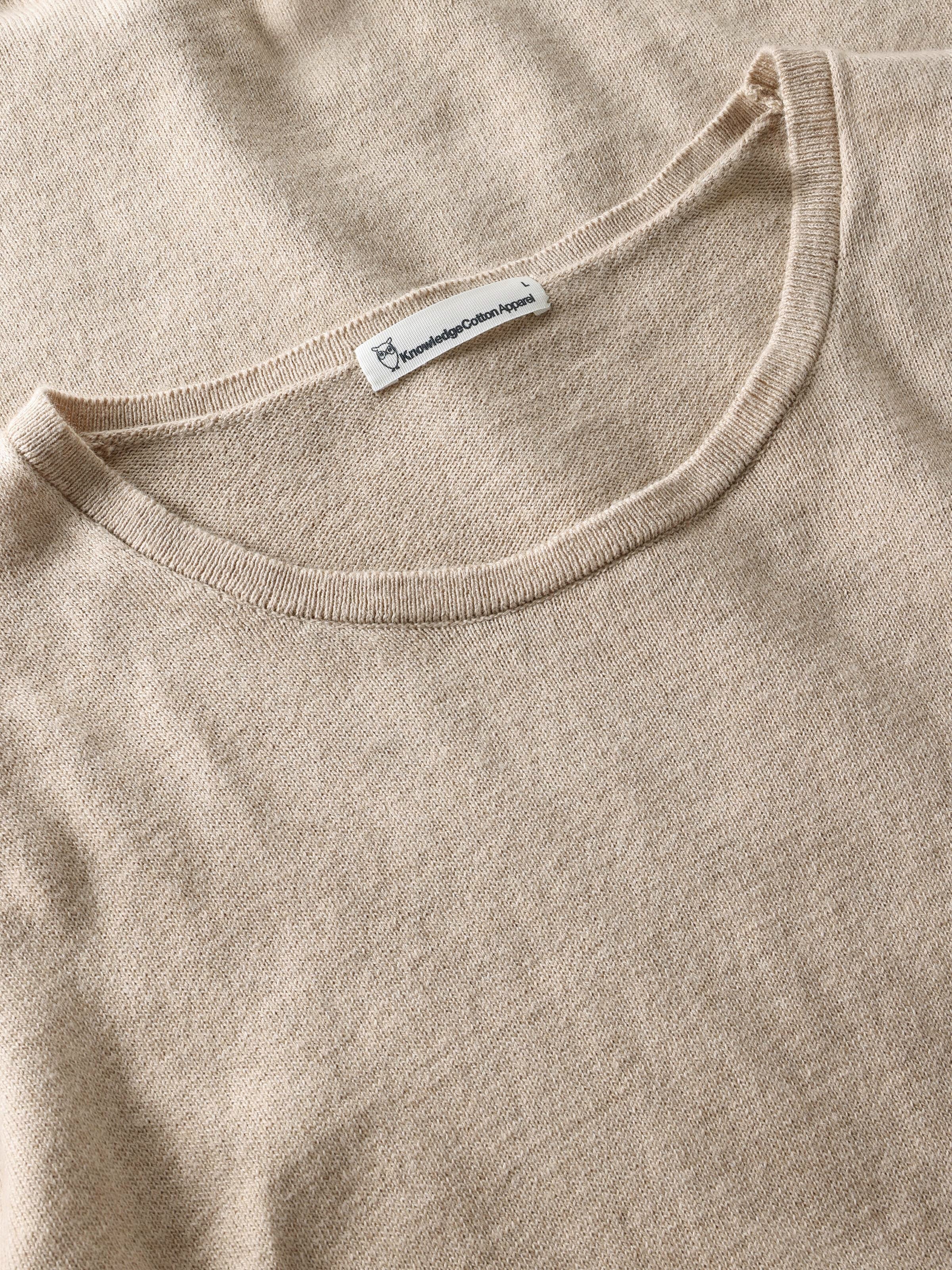 Cashmere knit t-shirt - Light feather gray - Image 2