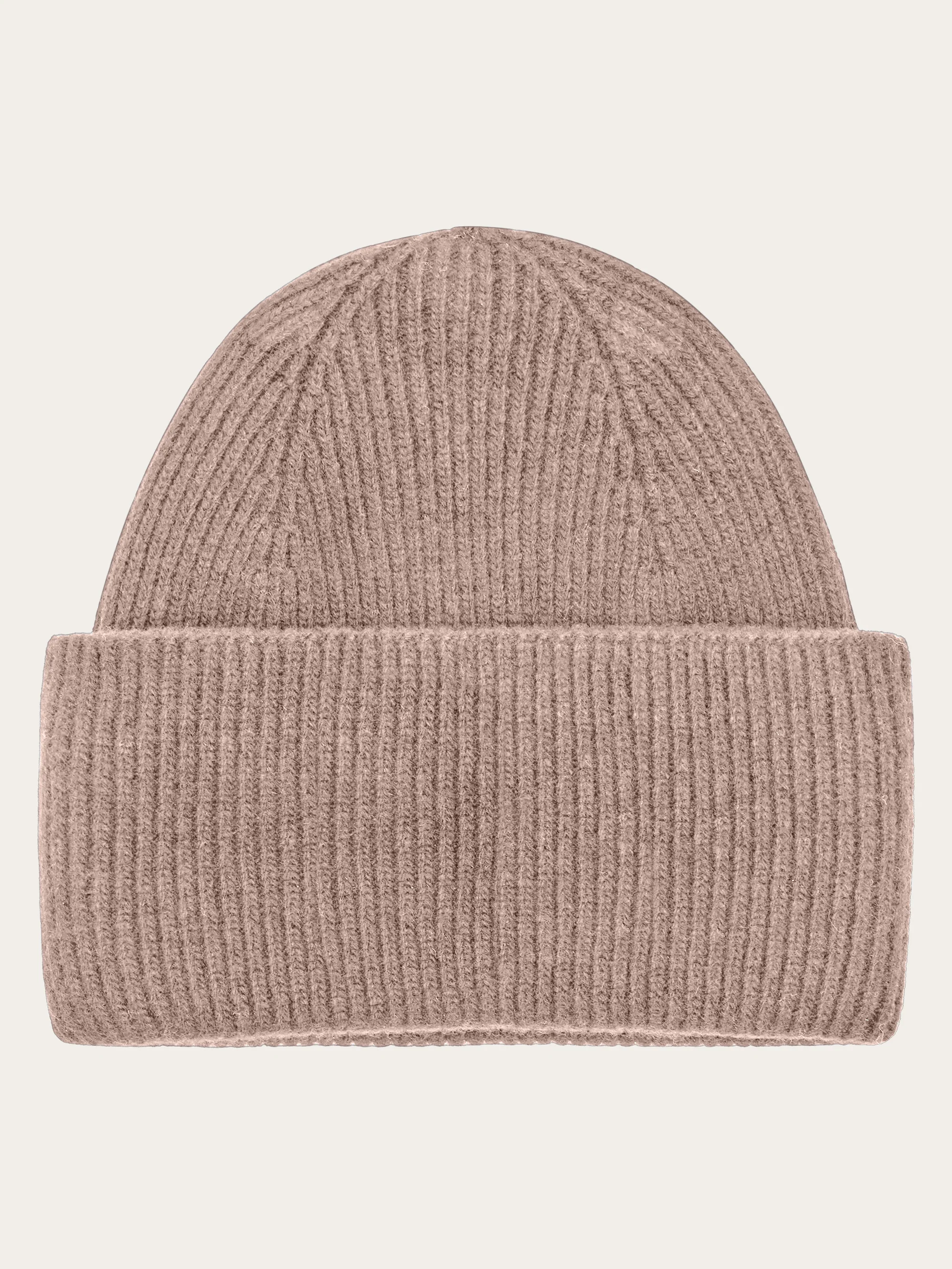Cashmere Rib Beanie RWS - Kelp melange